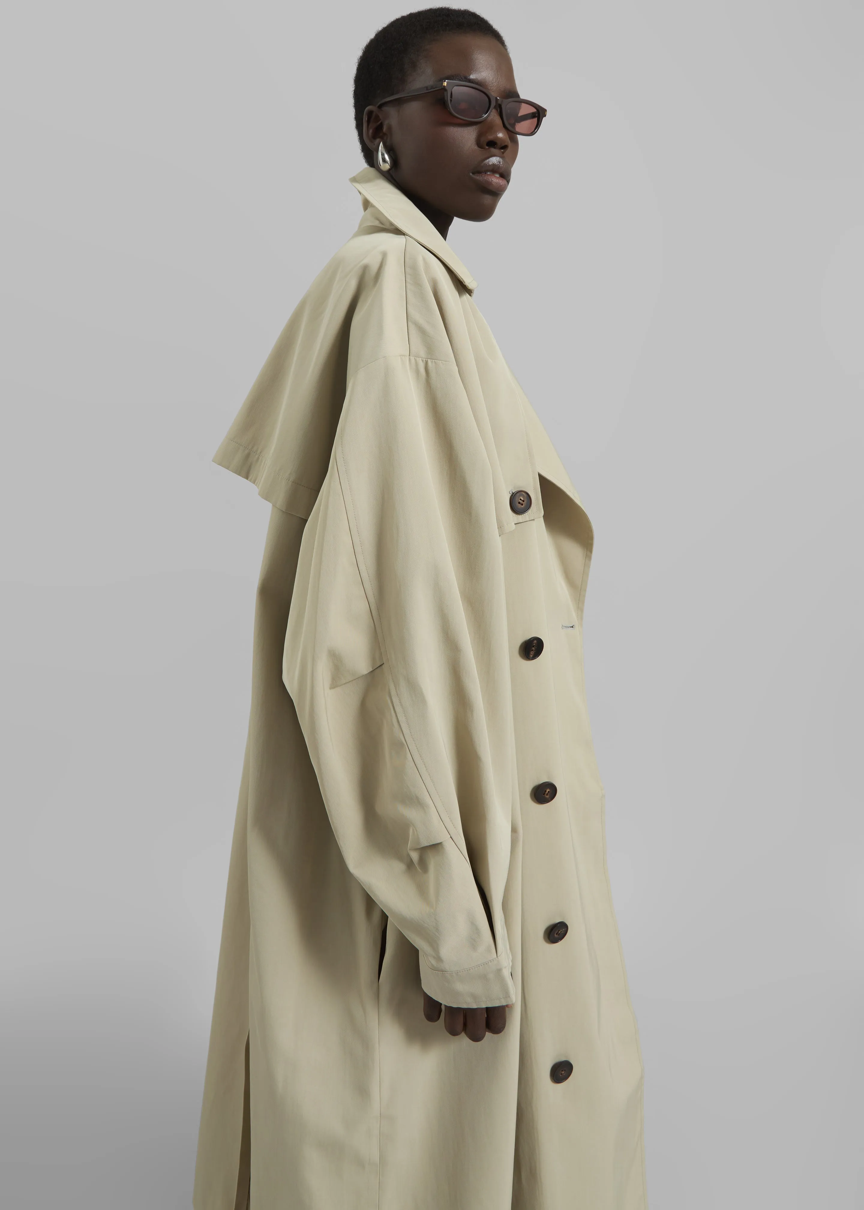 Mavis Oversized Trench - Beige sold by Frankie Shop product image thumbnail 4