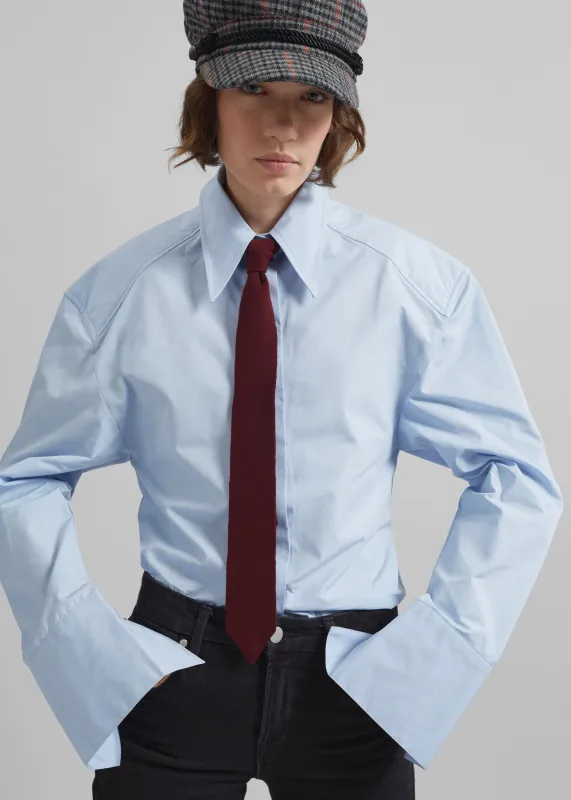 Bec Padded Shirt - Light Blue sold by Frankie Shop