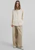 Lecco Striped Shirt - Beige Stripe sold by Frankie Shop