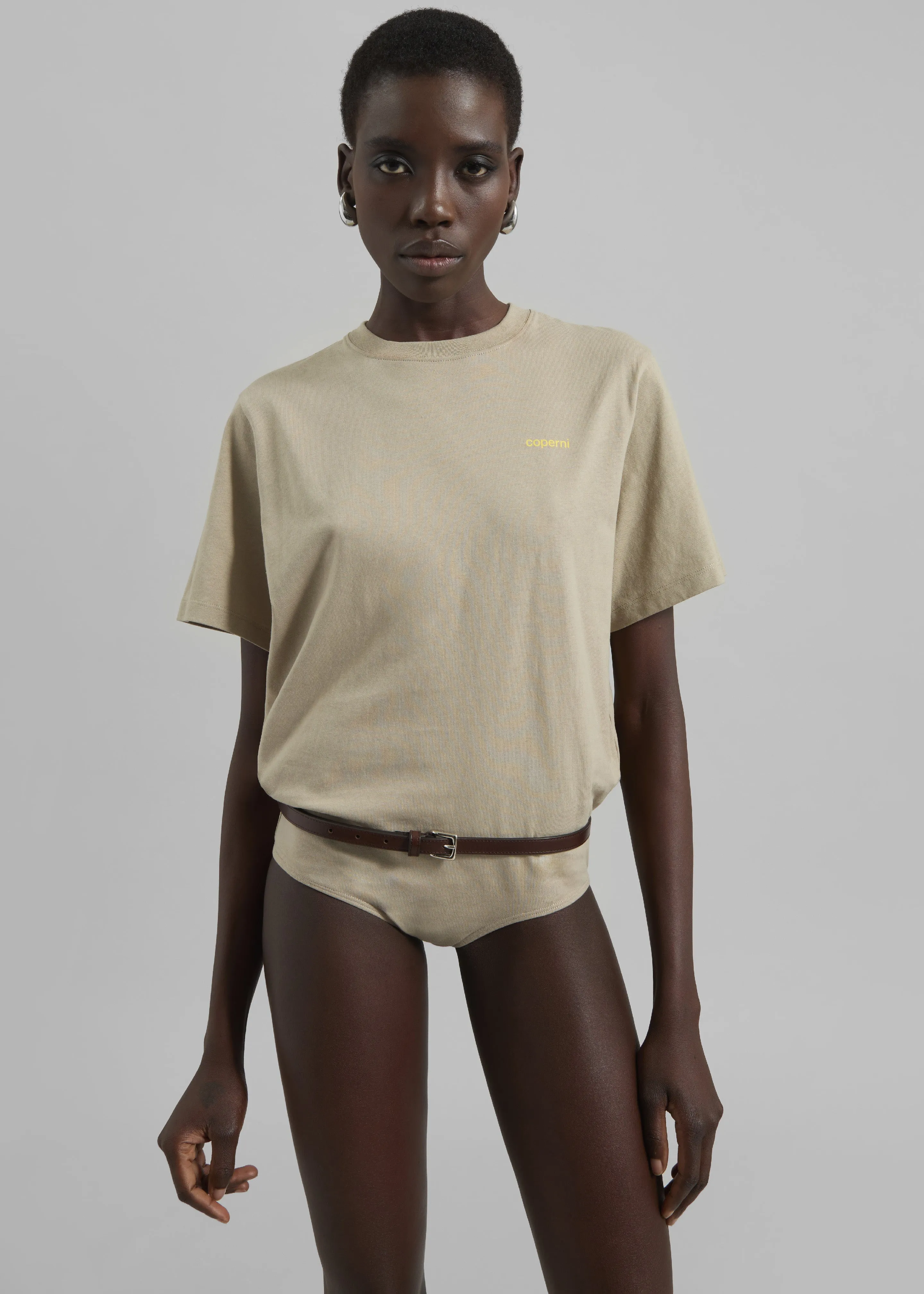 Coperni T-Shirt Body - Beige/Yellow sold by Frankie Shop product image thumbnail 4