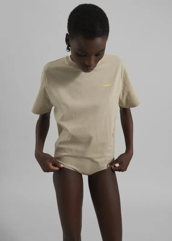 Coperni T-Shirt Body - Beige/Yellow made by Frankie Shop