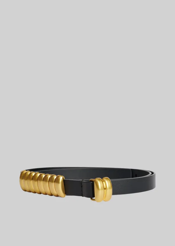 By Malene Birger Ounlo Leather Belt - Black made by By Malene Birger