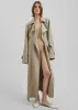 Astoria Cut-Out Raglan Sleeve Trench Coat - Beige sold by Frankie Shop