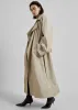 Astoria Cut-Out Raglan Sleeve Trench Coat - Beige sold by Frankie Shop