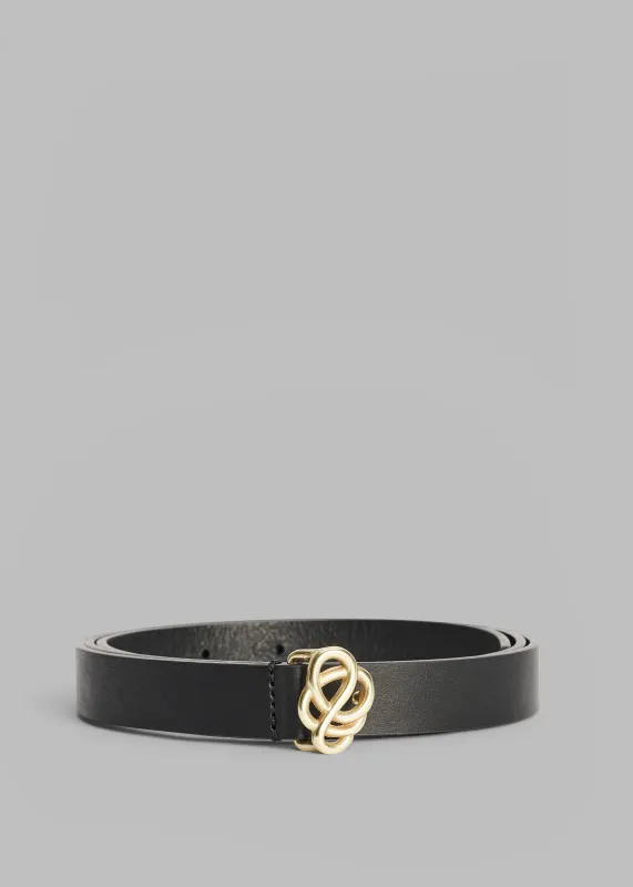 By Malene Birger Ouma Leather Belt - Black made by By Malene Birger