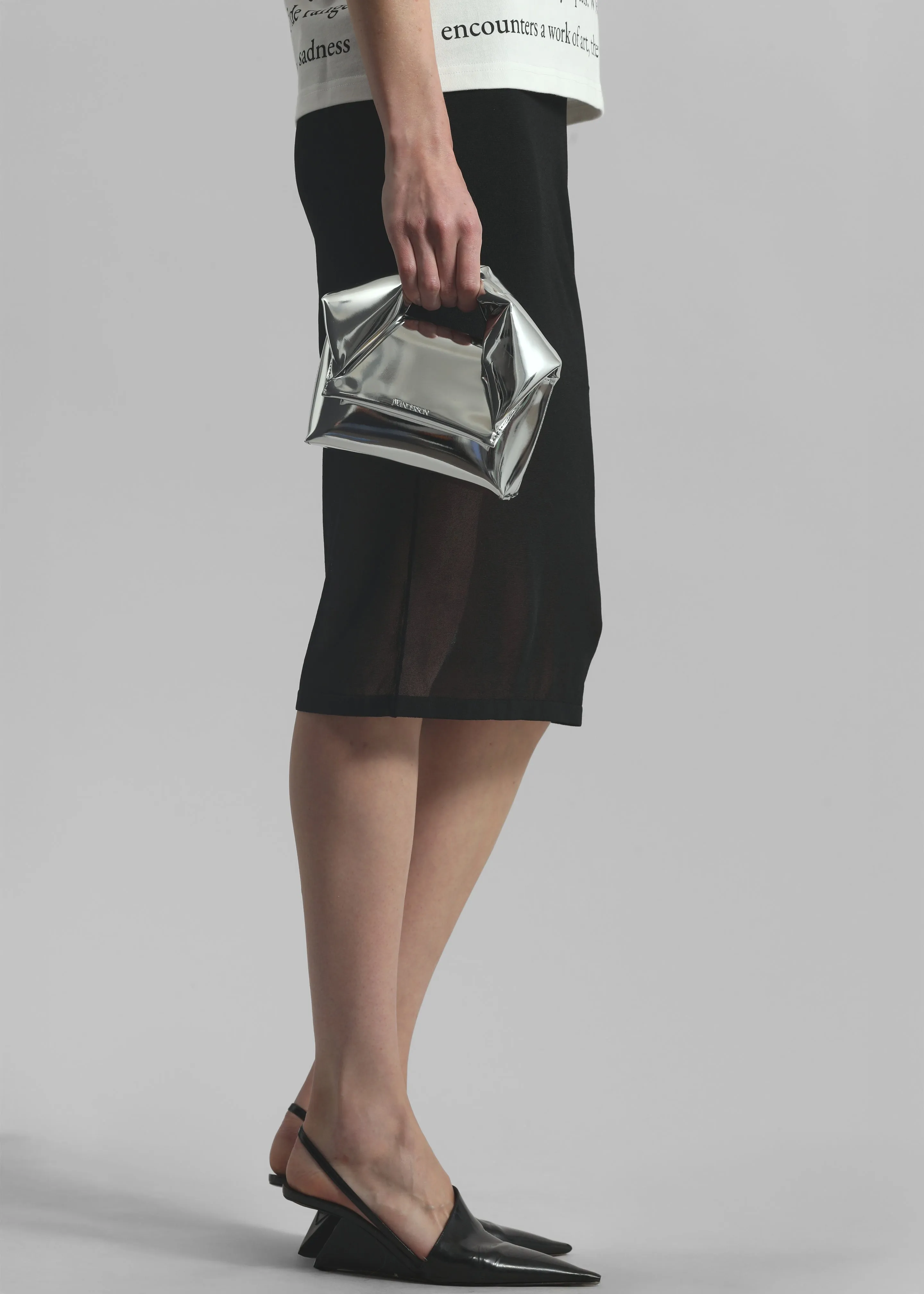 JW Anderson Small Twister Bag - Silver sold by Frankie Shop