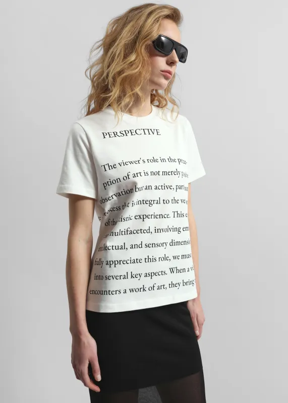 JW Anderson Text Print T-Shirt - Ivory made by J.W. Anderson