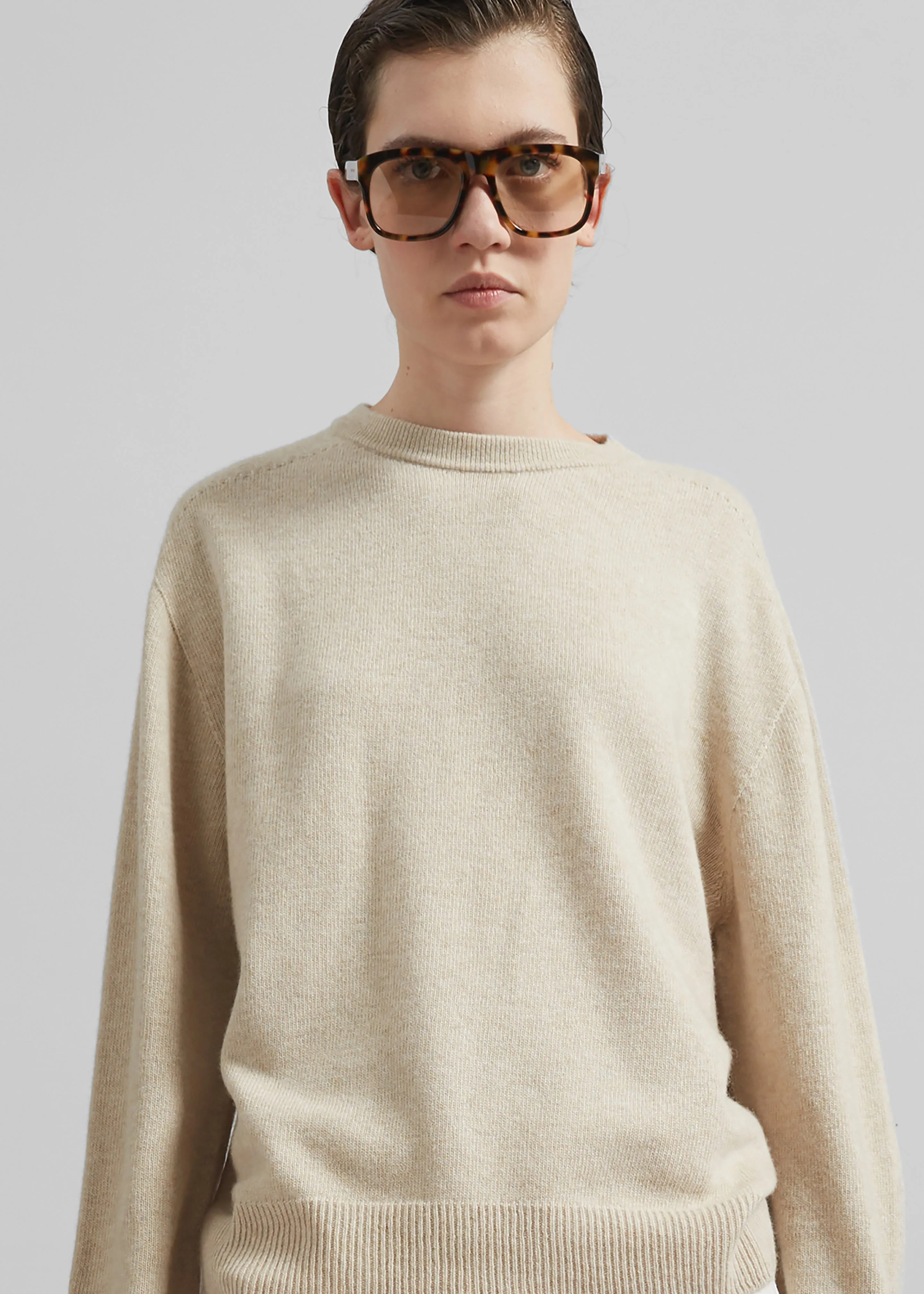 Nashik Wool Sweater - Cream sold by Frankie Shop product image thumbnail 3