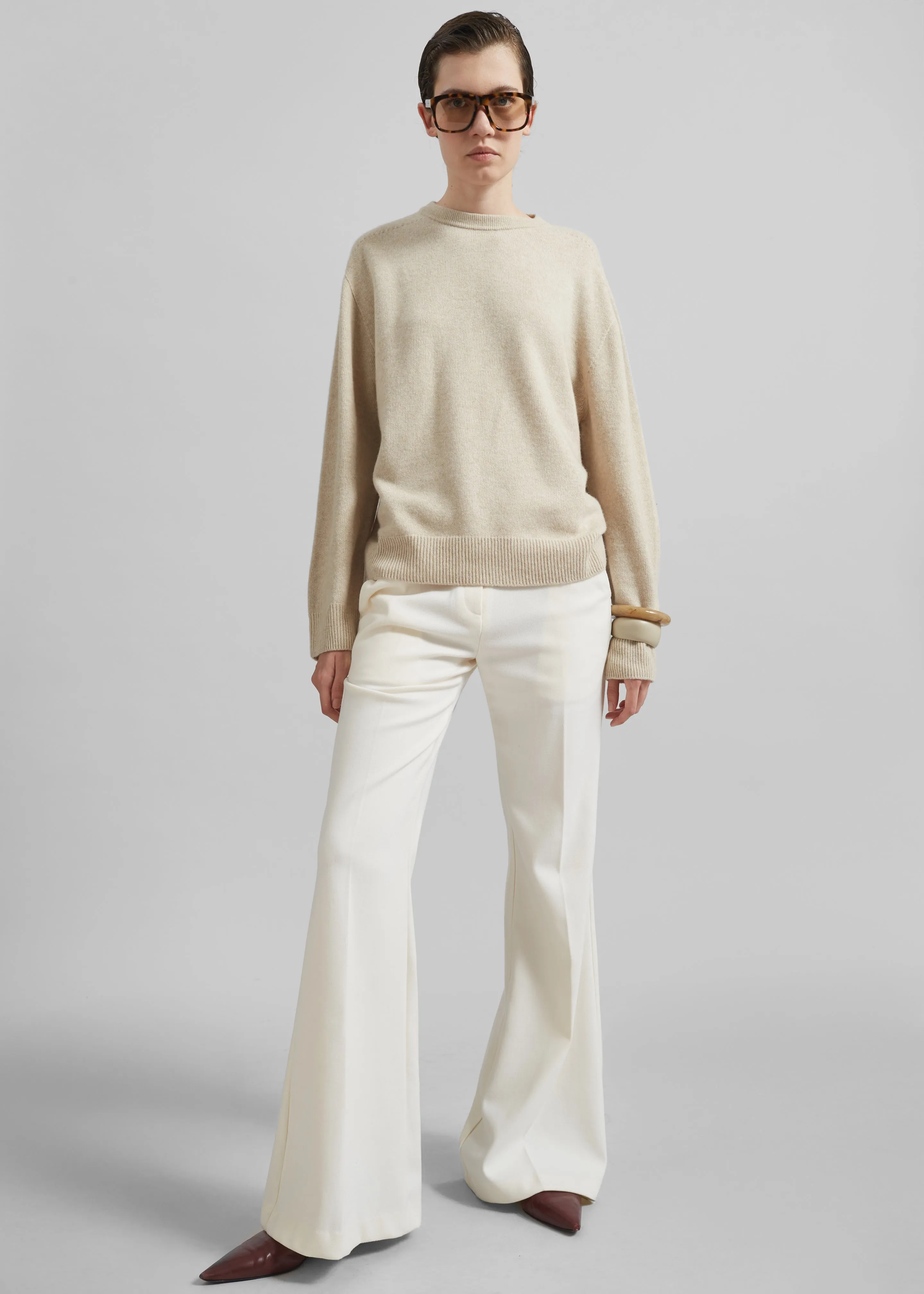 Nashik Wool Sweater - Cream sold by Frankie Shop product image thumbnail 2