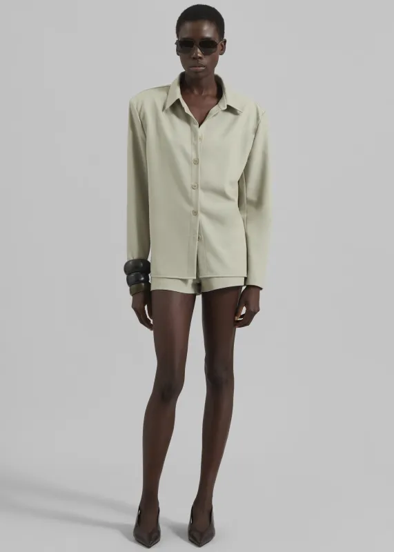 Gila Padded Shirt - Cement sold by Frankie Shop