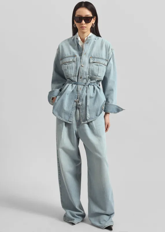 Haikure Ivonne Jacket - Emerald Blue made by Frankie Shop