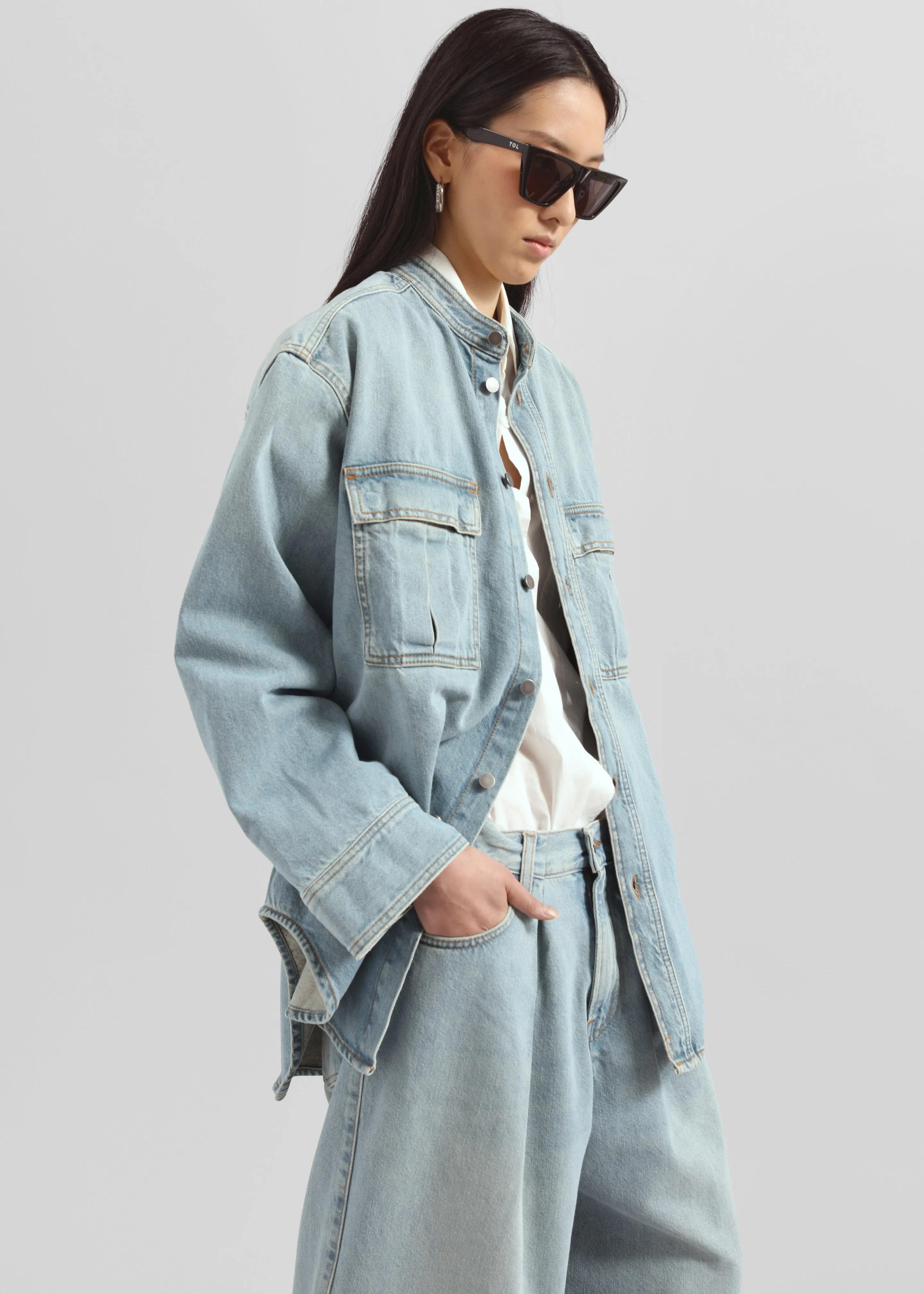 Haikure Ivonne Jacket - Emerald Blue sold by Frankie Shop product image thumbnail 2