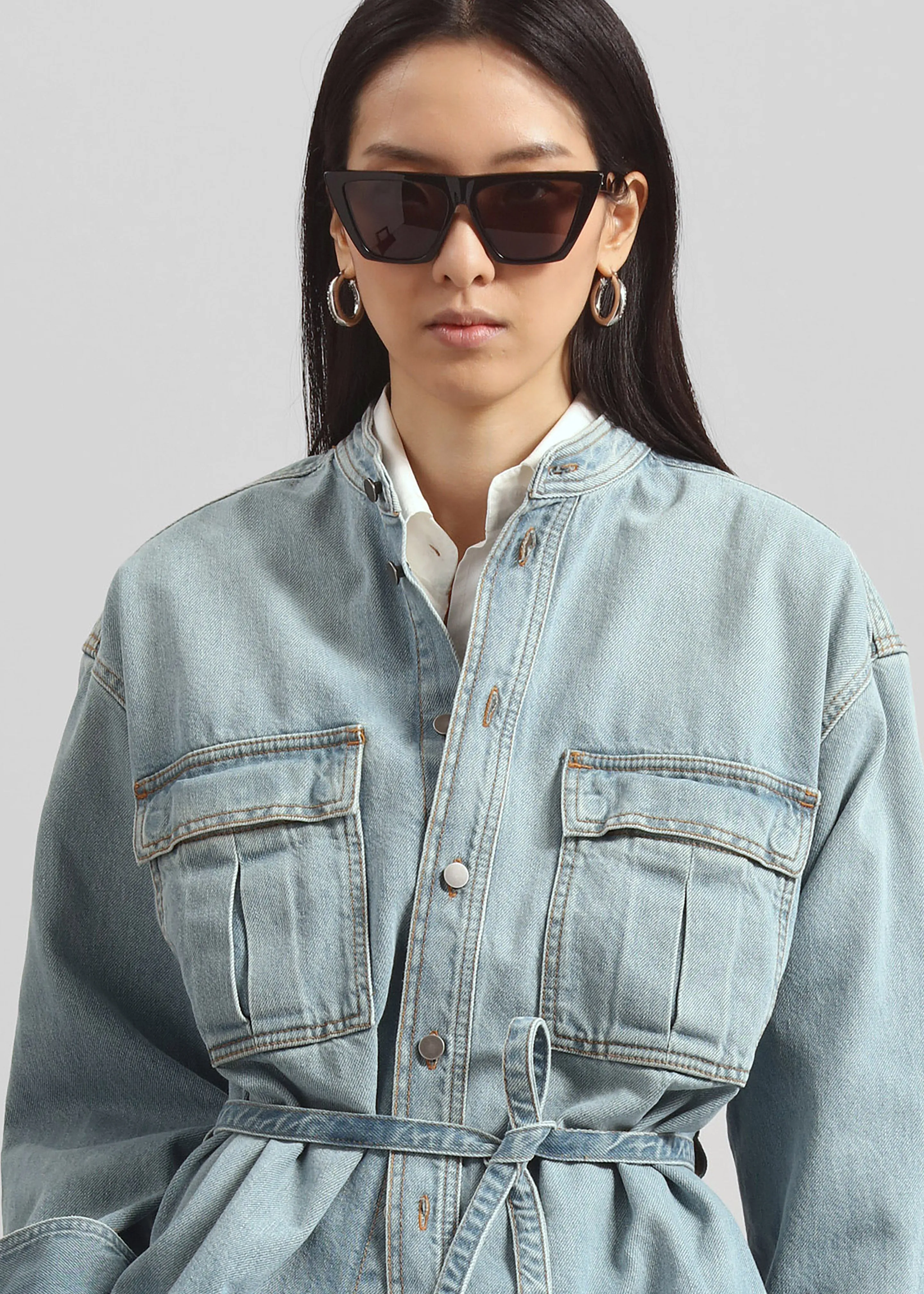 Haikure Ivonne Jacket - Emerald Blue sold by Frankie Shop product image thumbnail 4