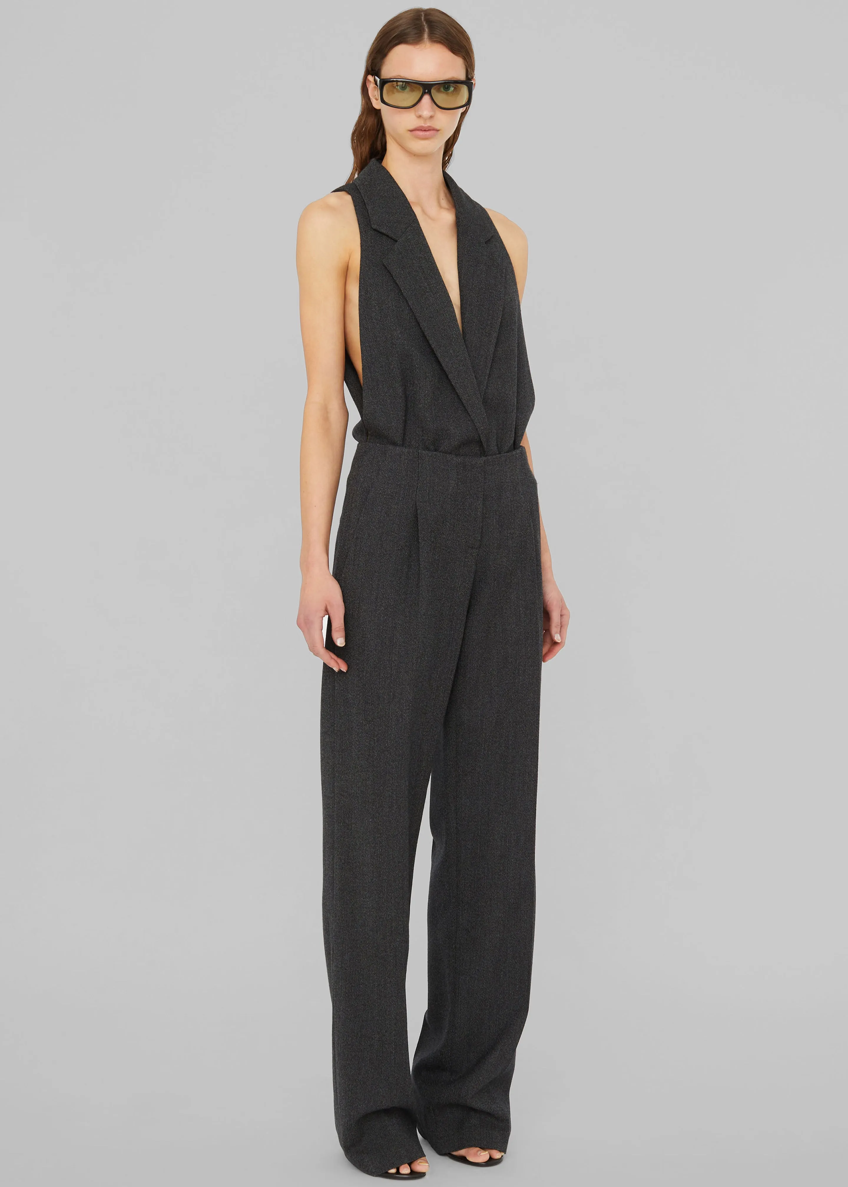 Christopher Esber Redux Twill Trousers - Speckled Black sold by Frankie Shop product image thumbnail 4