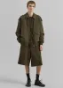 Radlett Suede Bermuda Shorts - Khaki sold by Frankie Shop