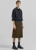 Radlett Suede Bermuda Shorts - Khaki sold by Frankie Shop