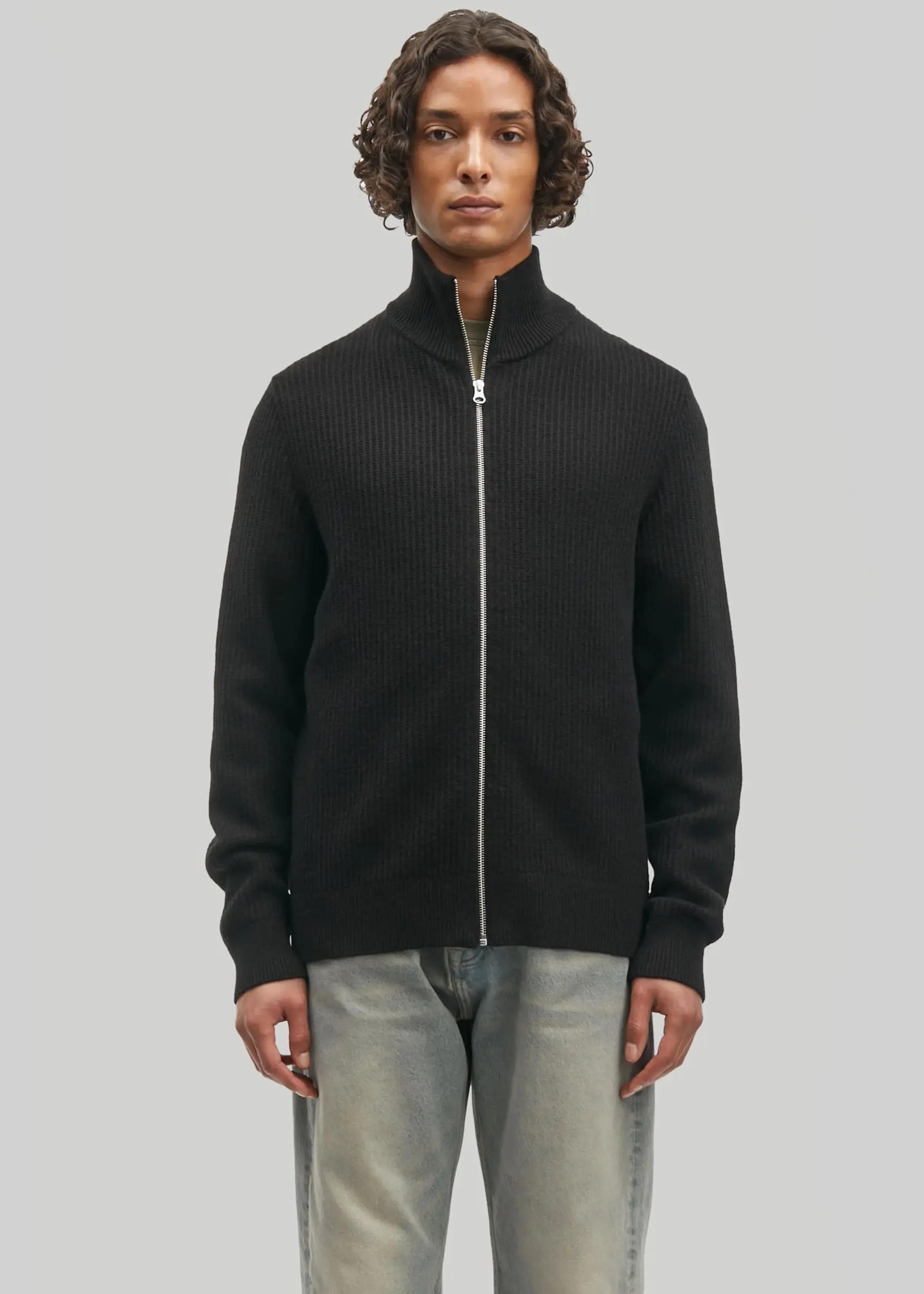 Samsøe Samsøe Sadem Zip Cardigan - Black sold by Frankie Shop