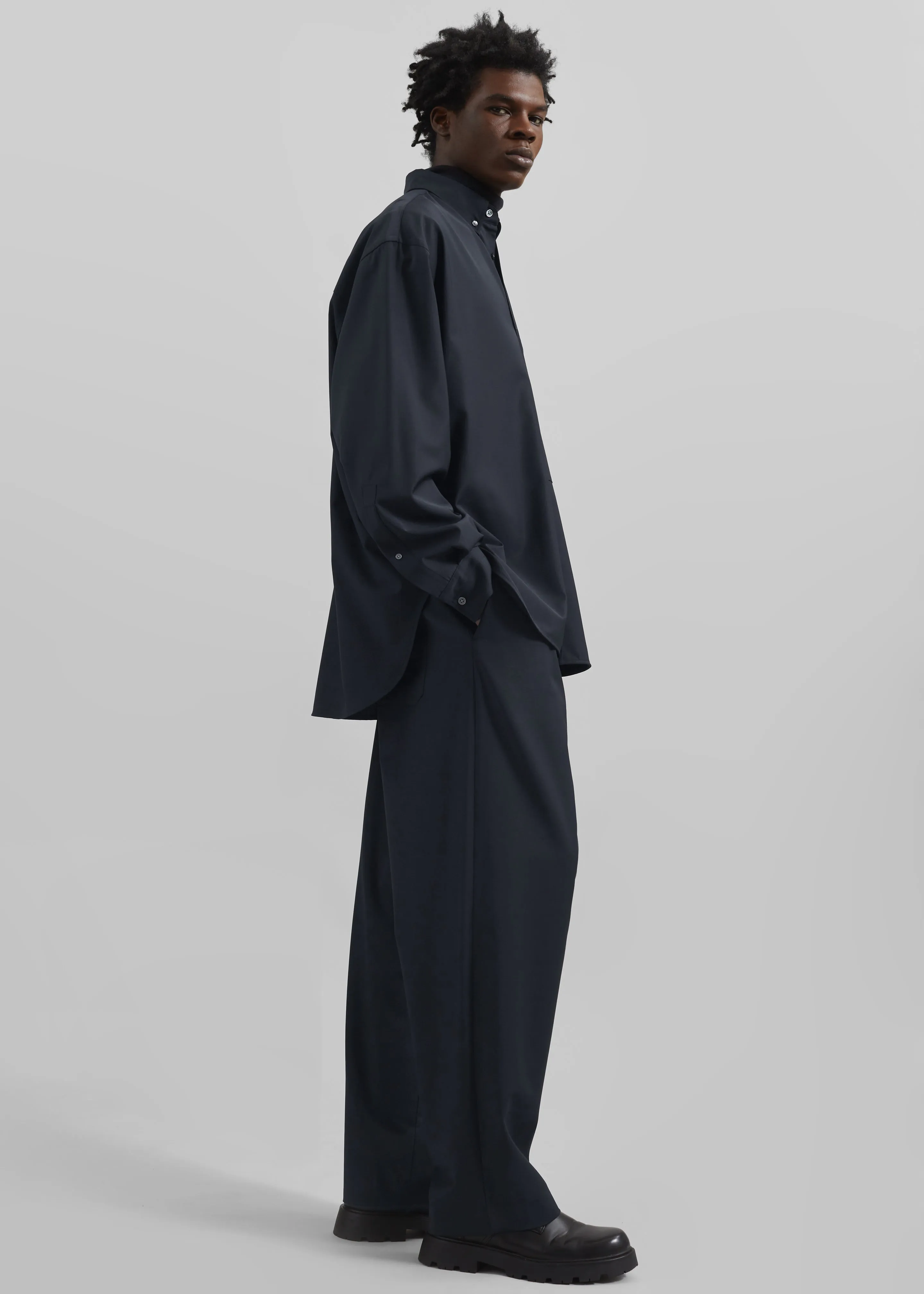 Dalton Wool Blend Trousers - Dark Navy sold by Frankie Shop product image thumbnail 5