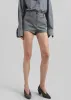 Tenby Striped Hot Pants - Grey Melange sold by Frankie Shop