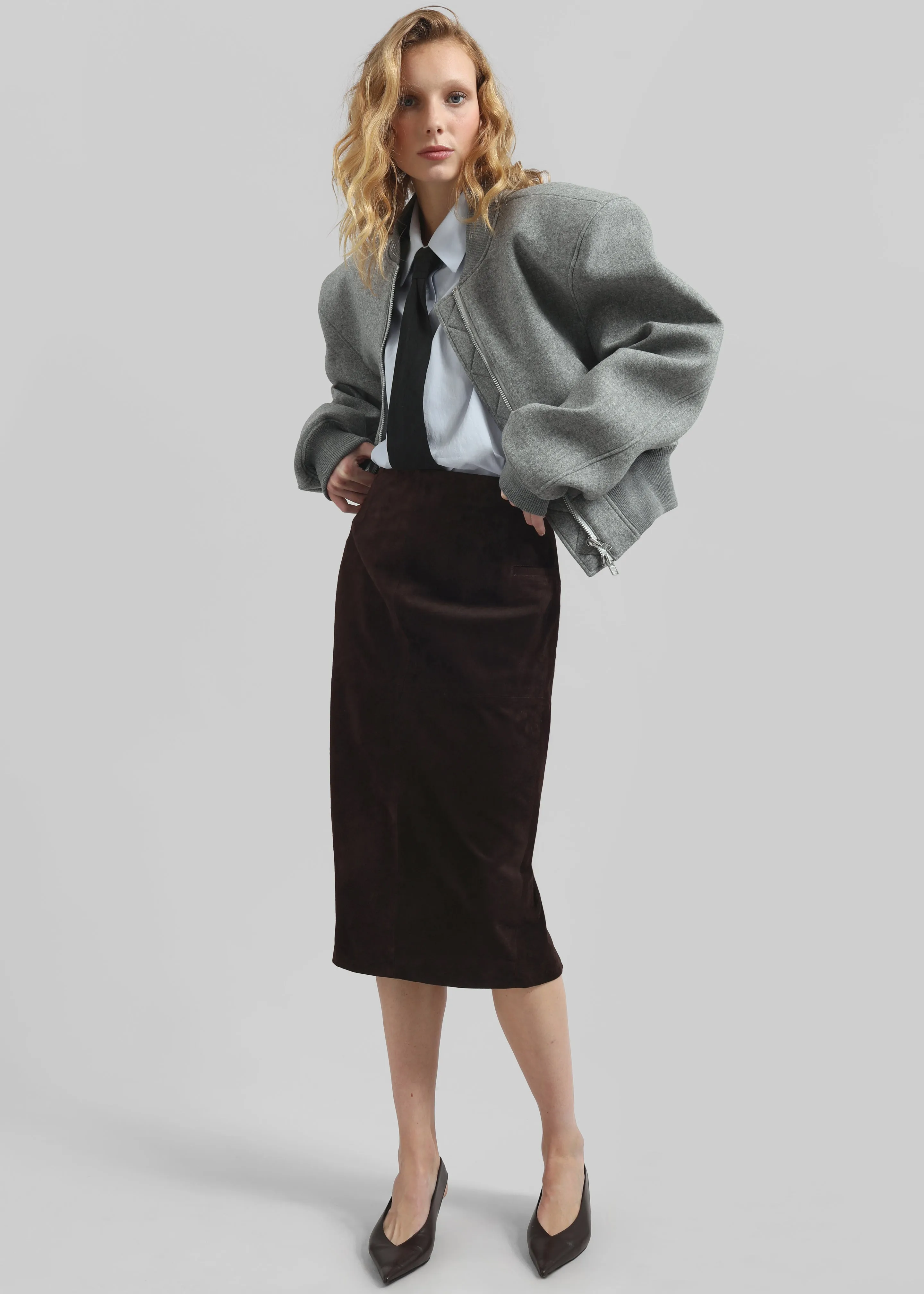 Patti Neck Tie Shirt - Sky Blue sold by Frankie Shop product image thumbnail 3