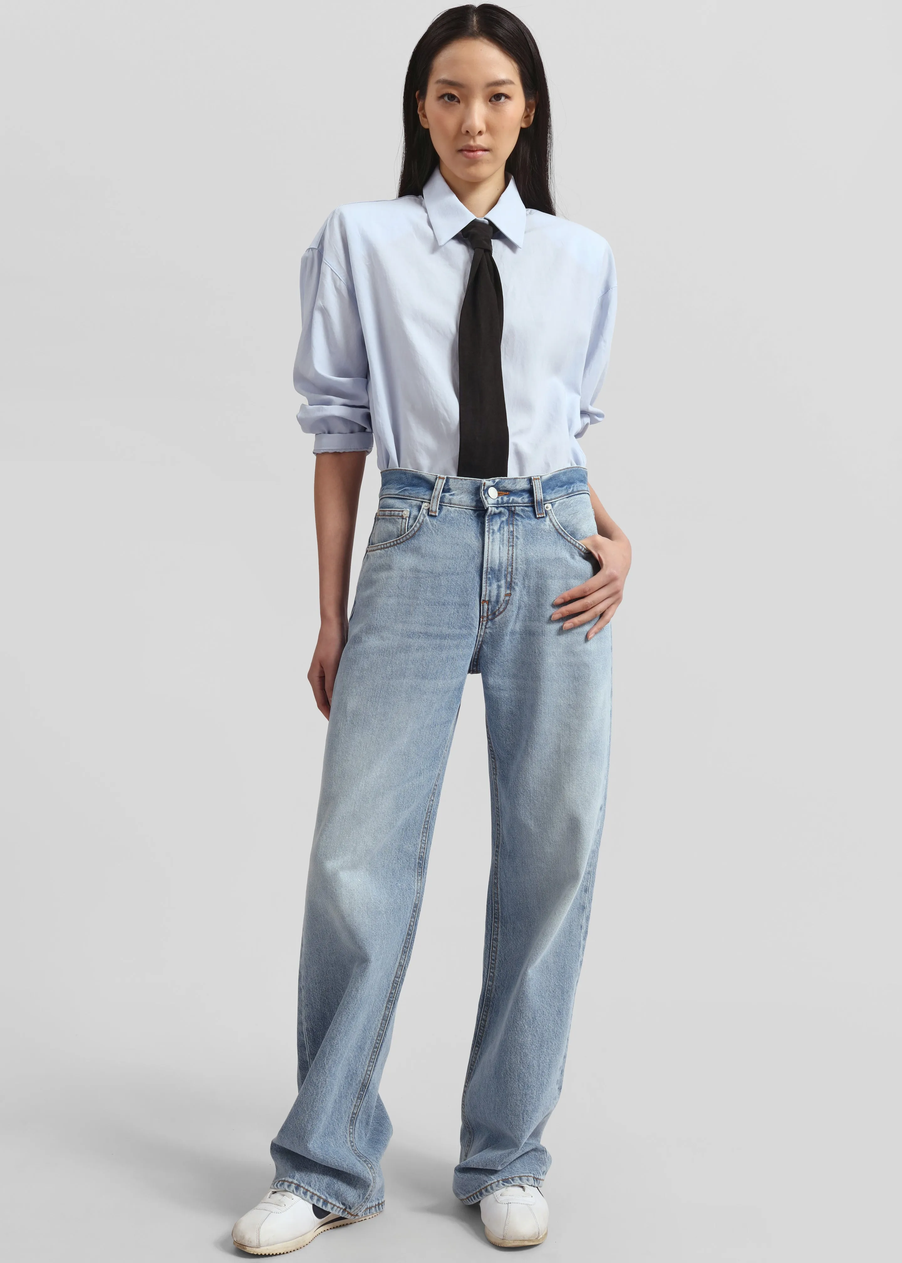 Haikure Korea Pants - Blue Aqua sold by Frankie Shop product image thumbnail 5