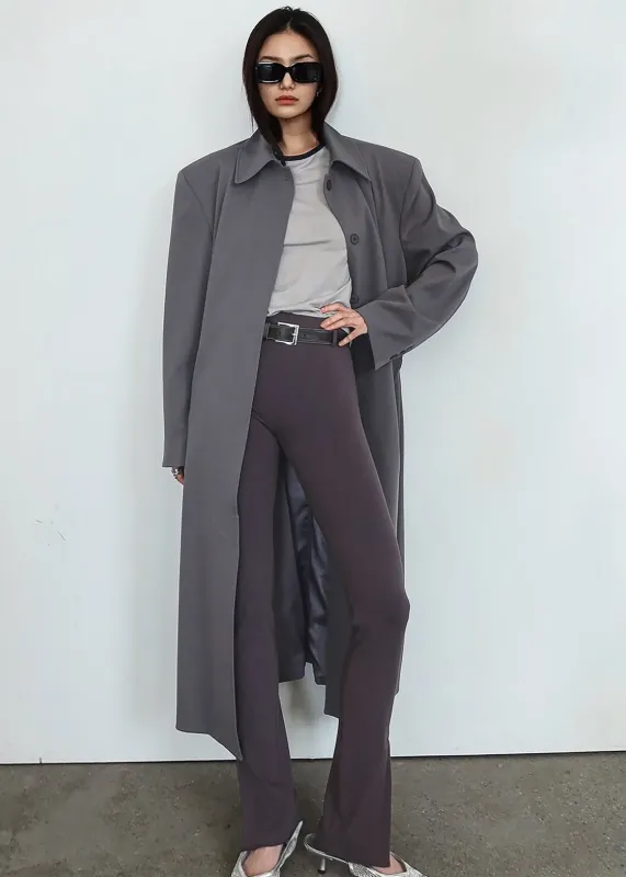 Indore Long Coat - Grey sold by Frankie Shop