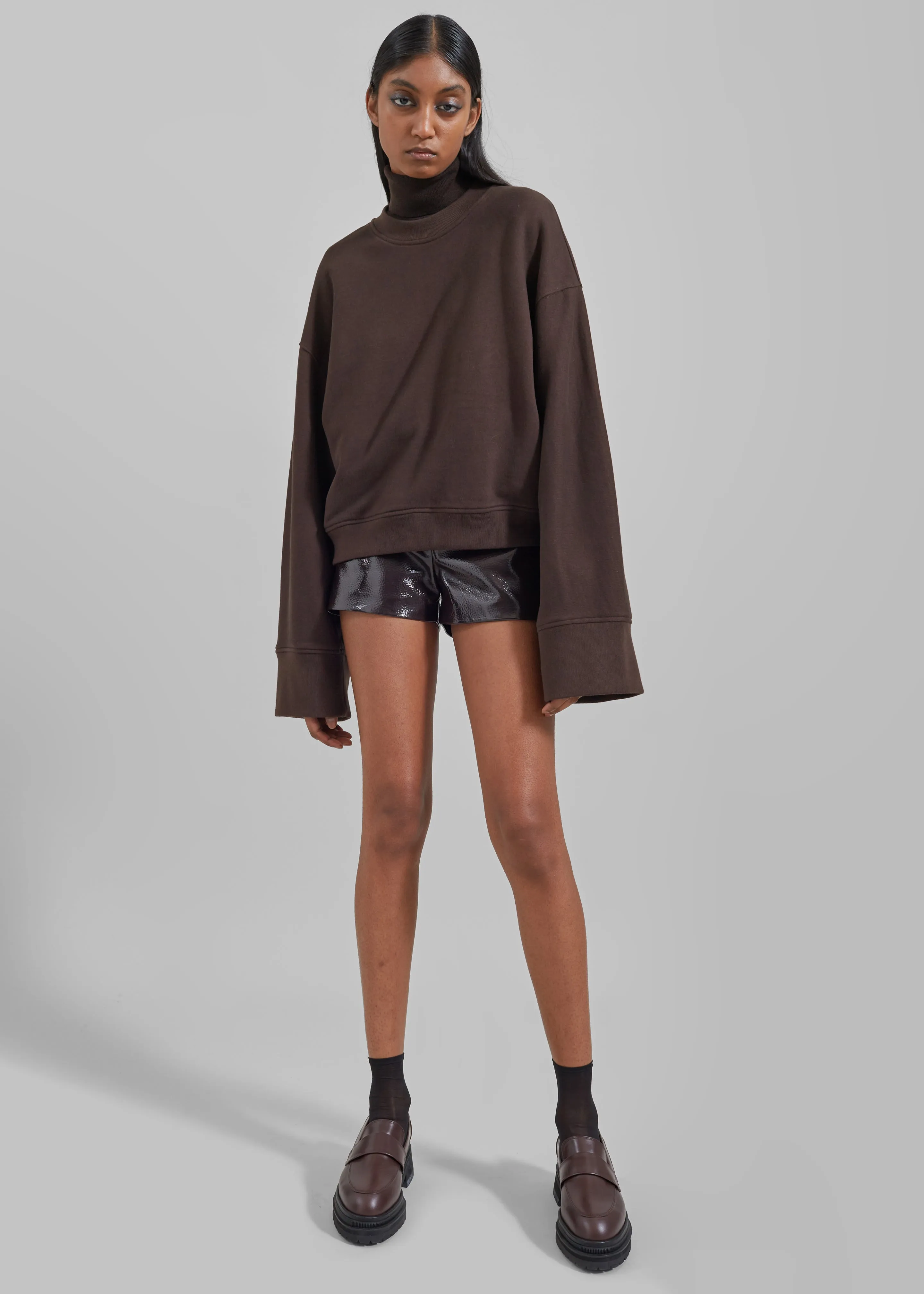 Talia Sweatshirt - Brown sold by Frankie Shop product image thumbnail 4