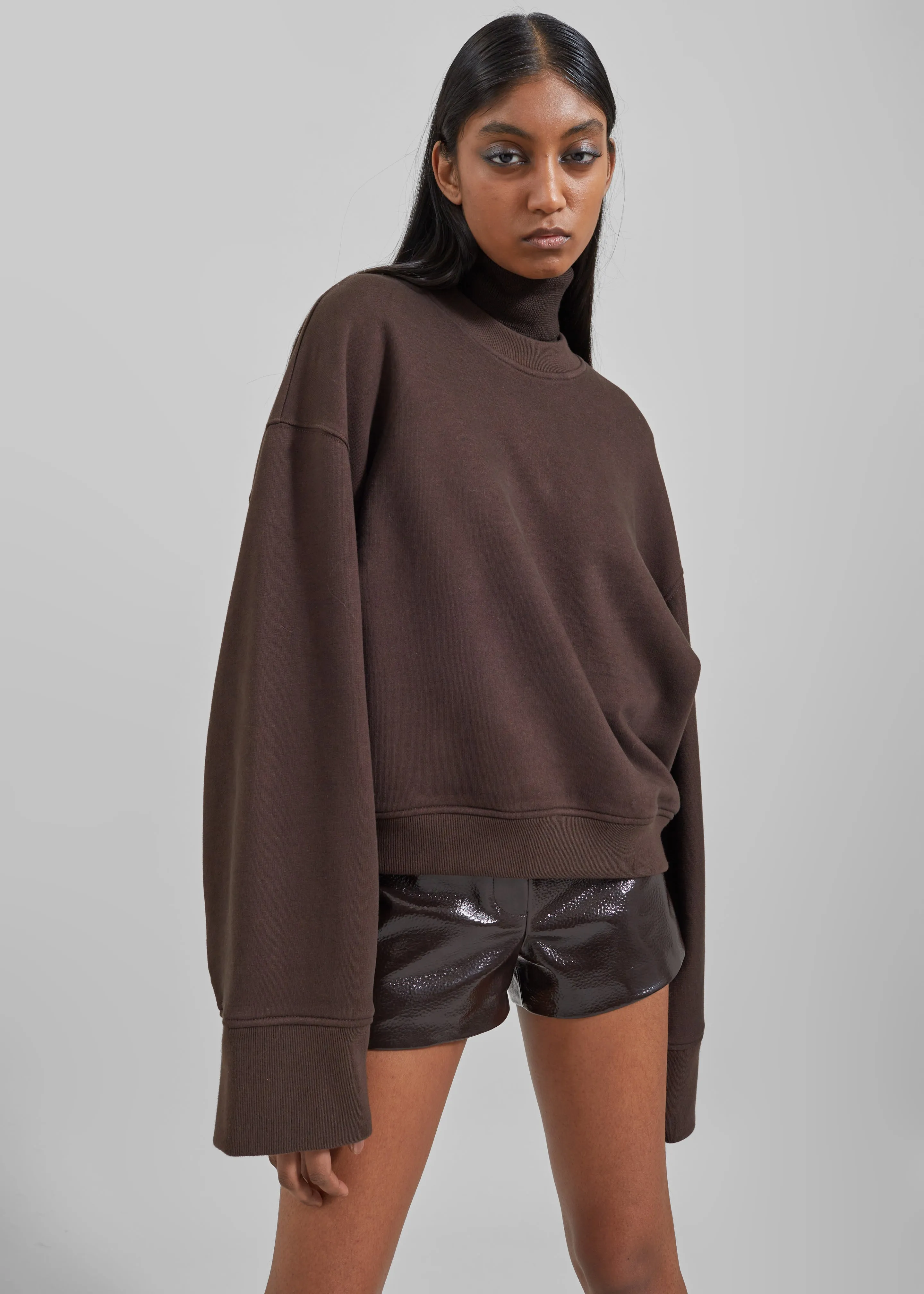 Talia Sweatshirt - Brown sold by Frankie Shop product image thumbnail 5