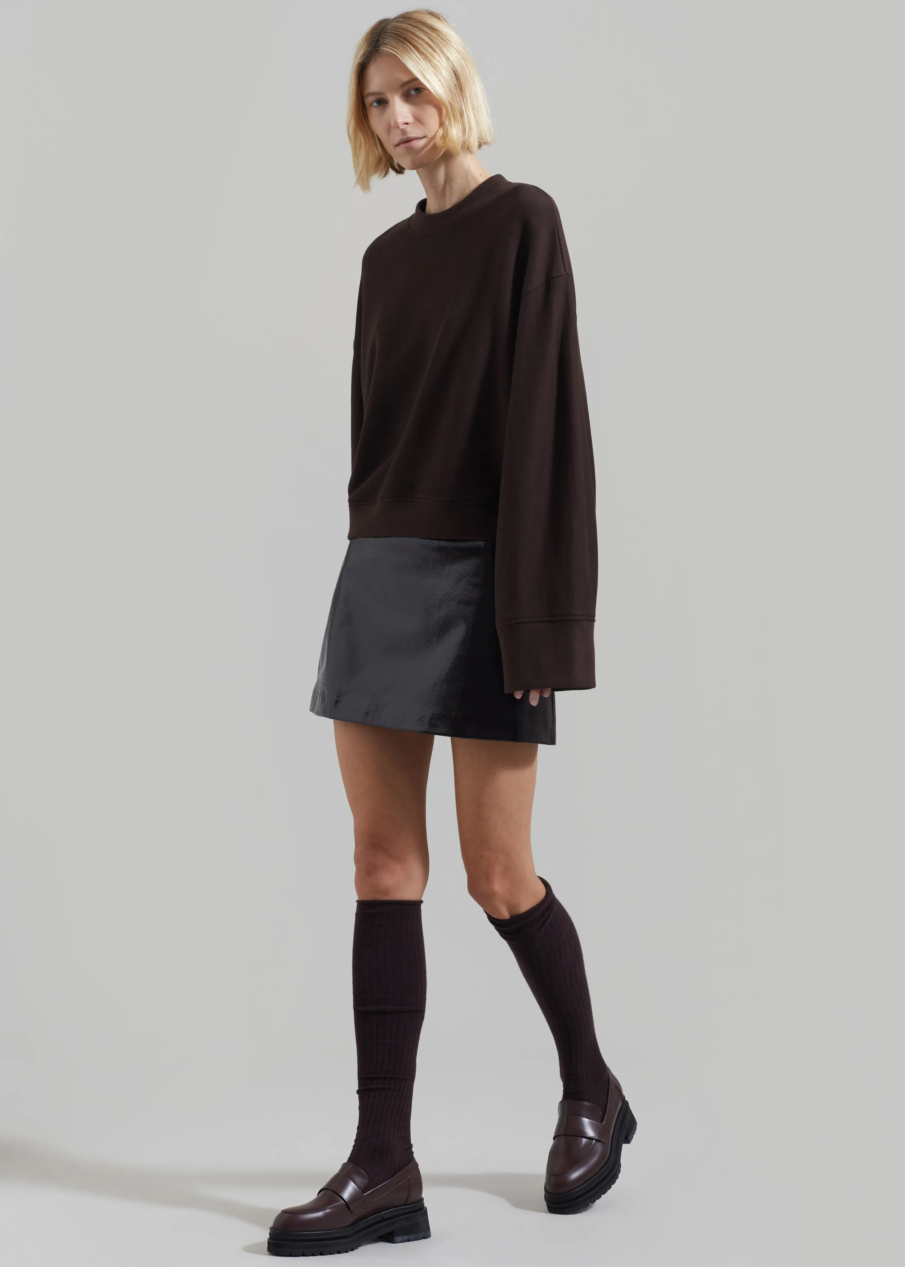 Talia Sweatshirt - Brown sold by Frankie Shop product image thumbnail 3