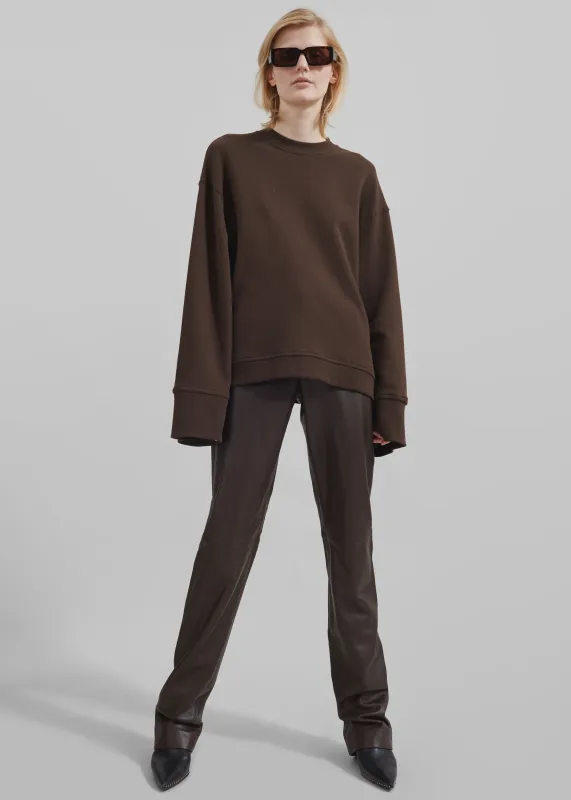 Talia Sweatshirt - Brown sold by Frankie Shop