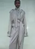 Simona Short Trench - Grey Melange sold by Frankie Shop