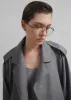 Simona Short Trench - Grey Melange sold by Frankie Shop