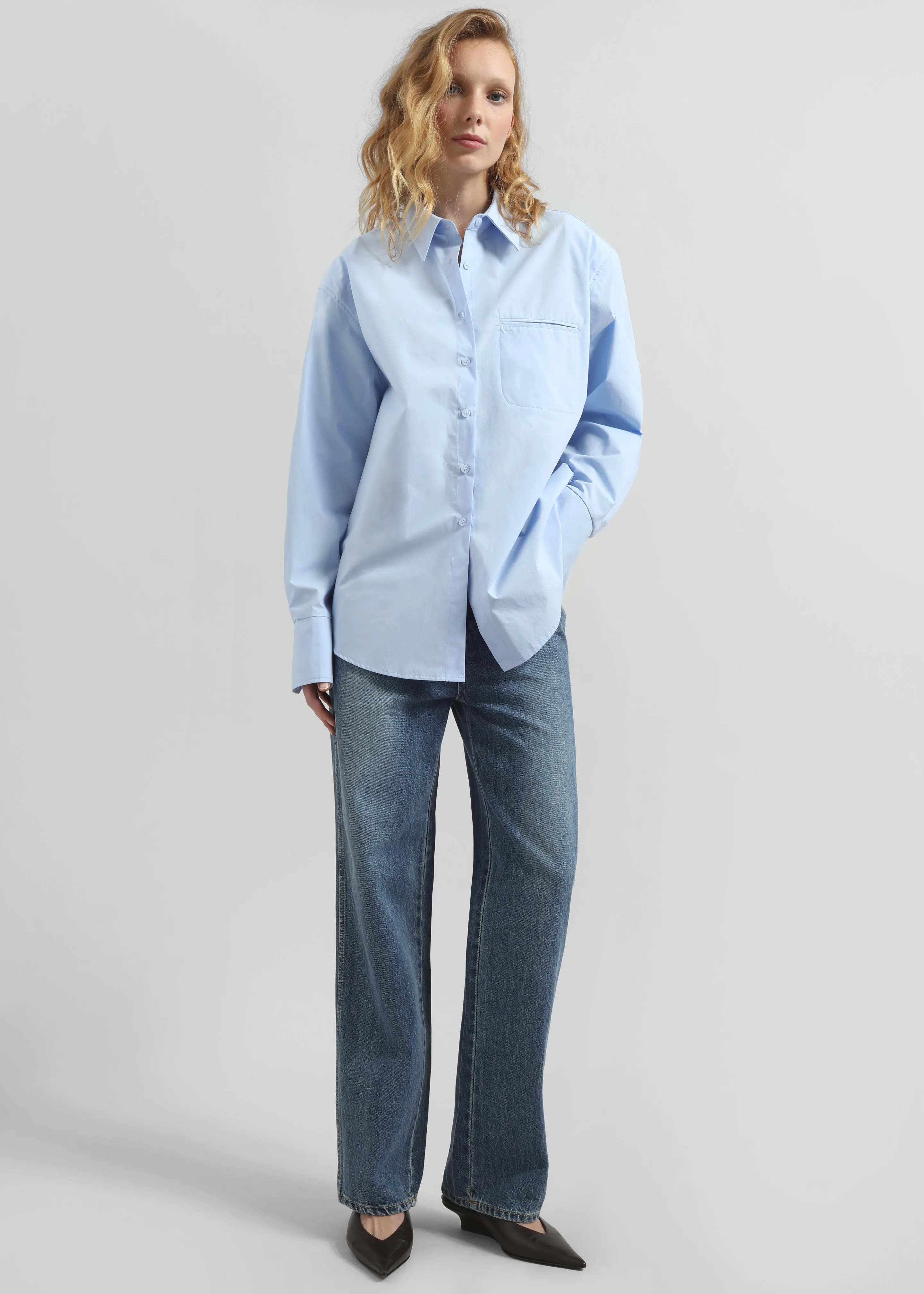 Auster Padded Shirt - Sky Blue sold by Frankie Shop product image thumbnail 4