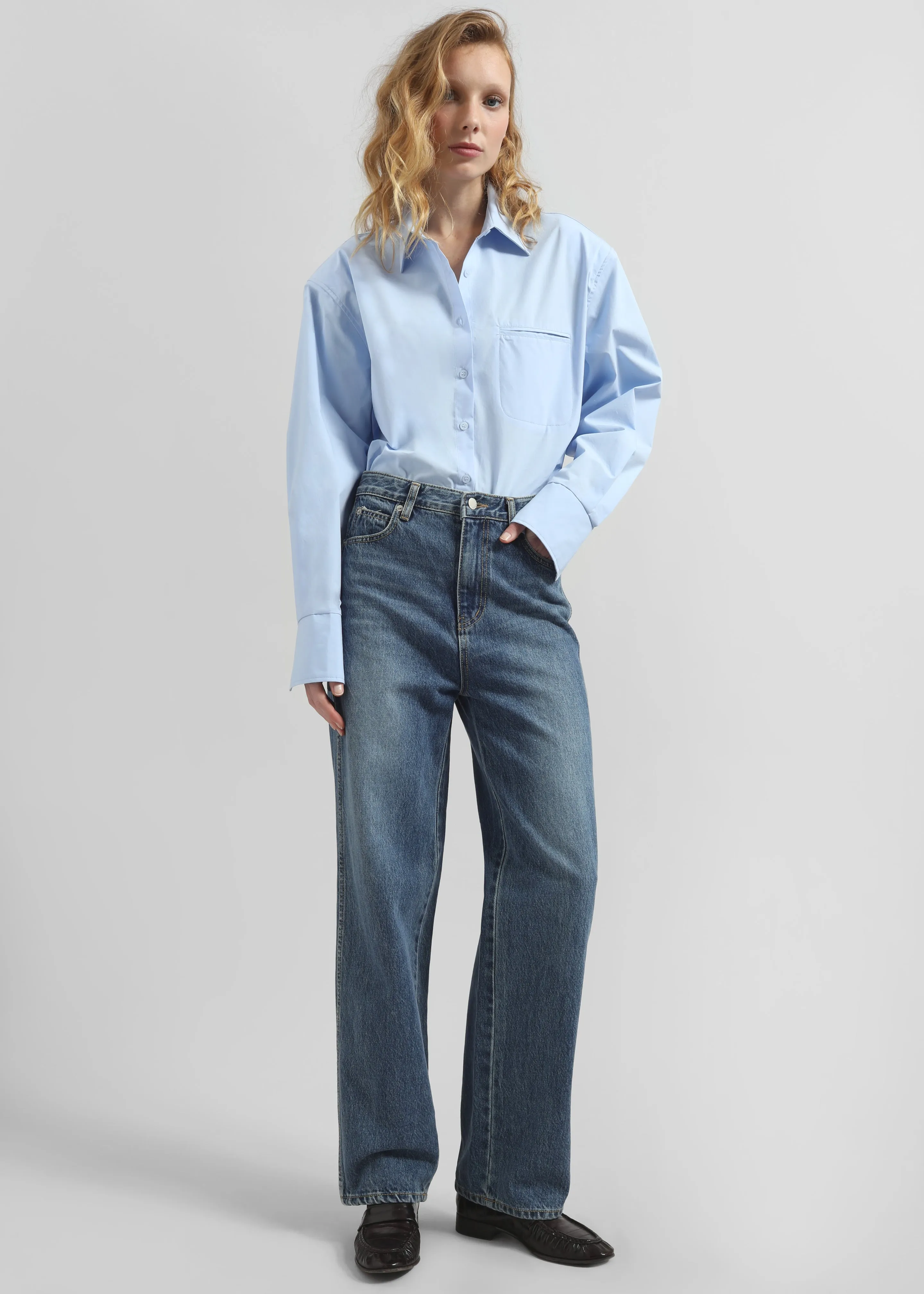 Auster Padded Shirt - Sky Blue sold by Frankie Shop product image thumbnail 2