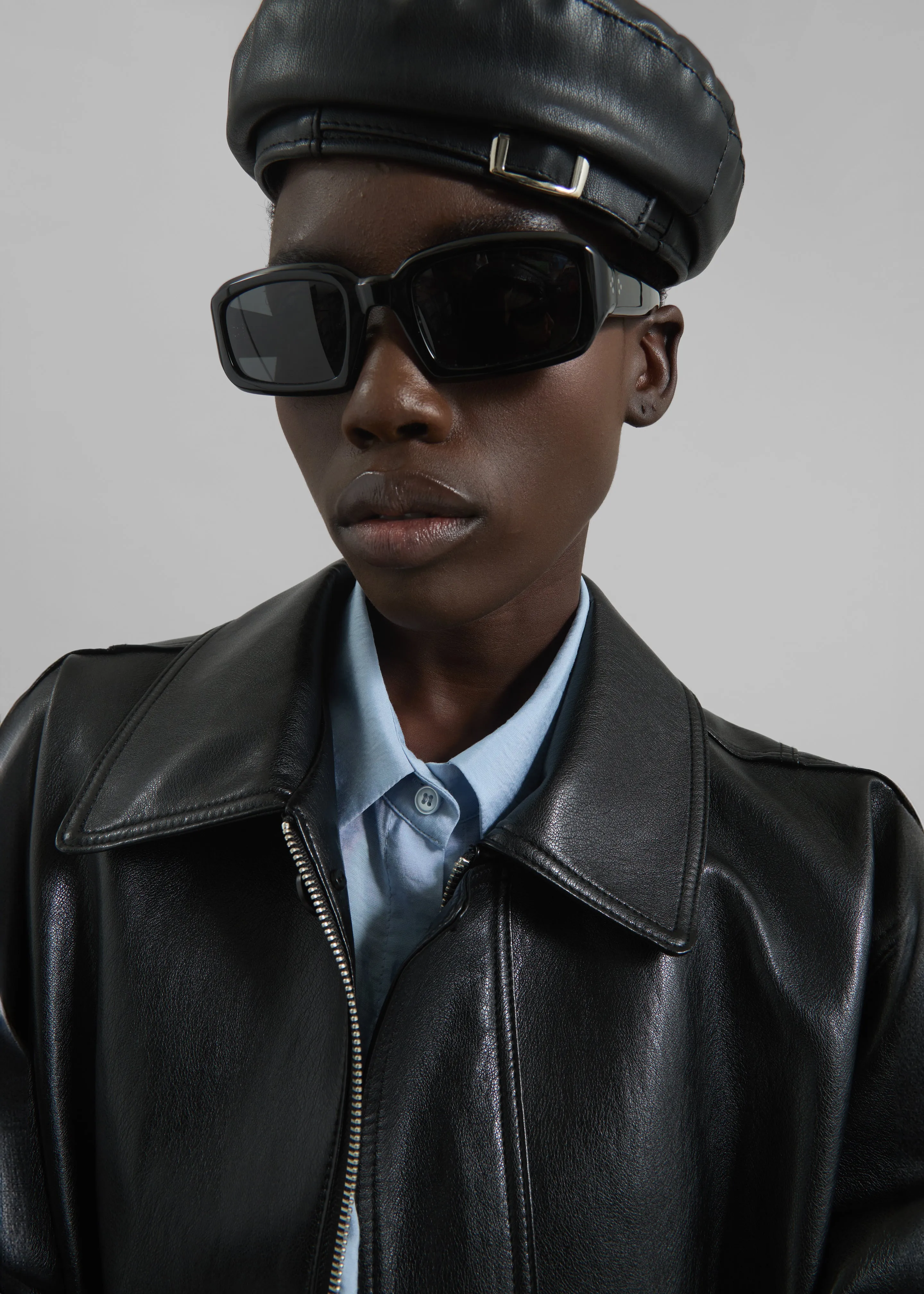 Cassel Faux Leather Jacket - Black sold by Frankie Shop product image thumbnail 5