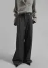 Nellore Pleated Denim Pants - Dark Grey Melange sold by Frankie Shop