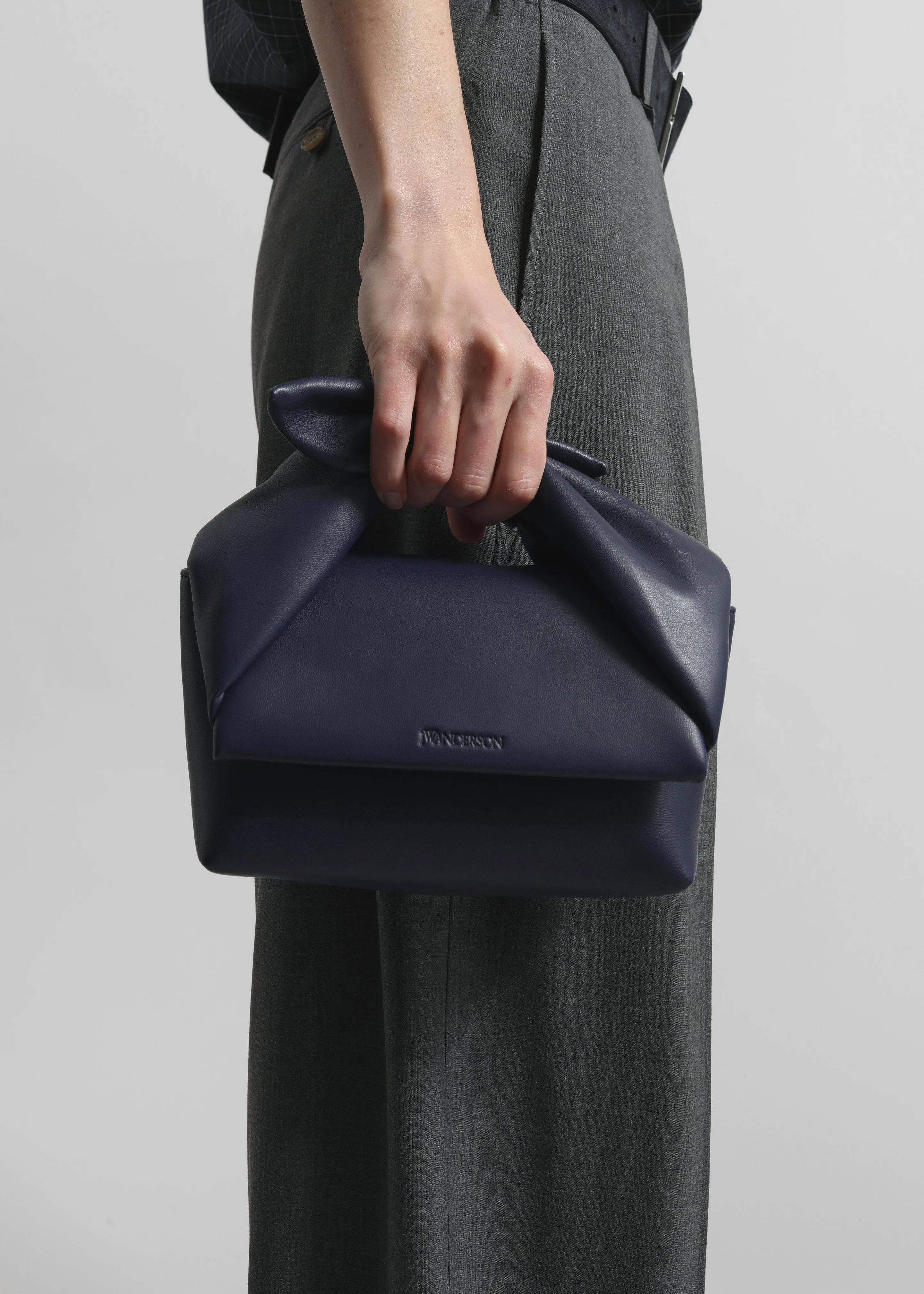 JW Anderson Bow Midi Twister Bag - Navy sold by Frankie Shop product image thumbnail 3