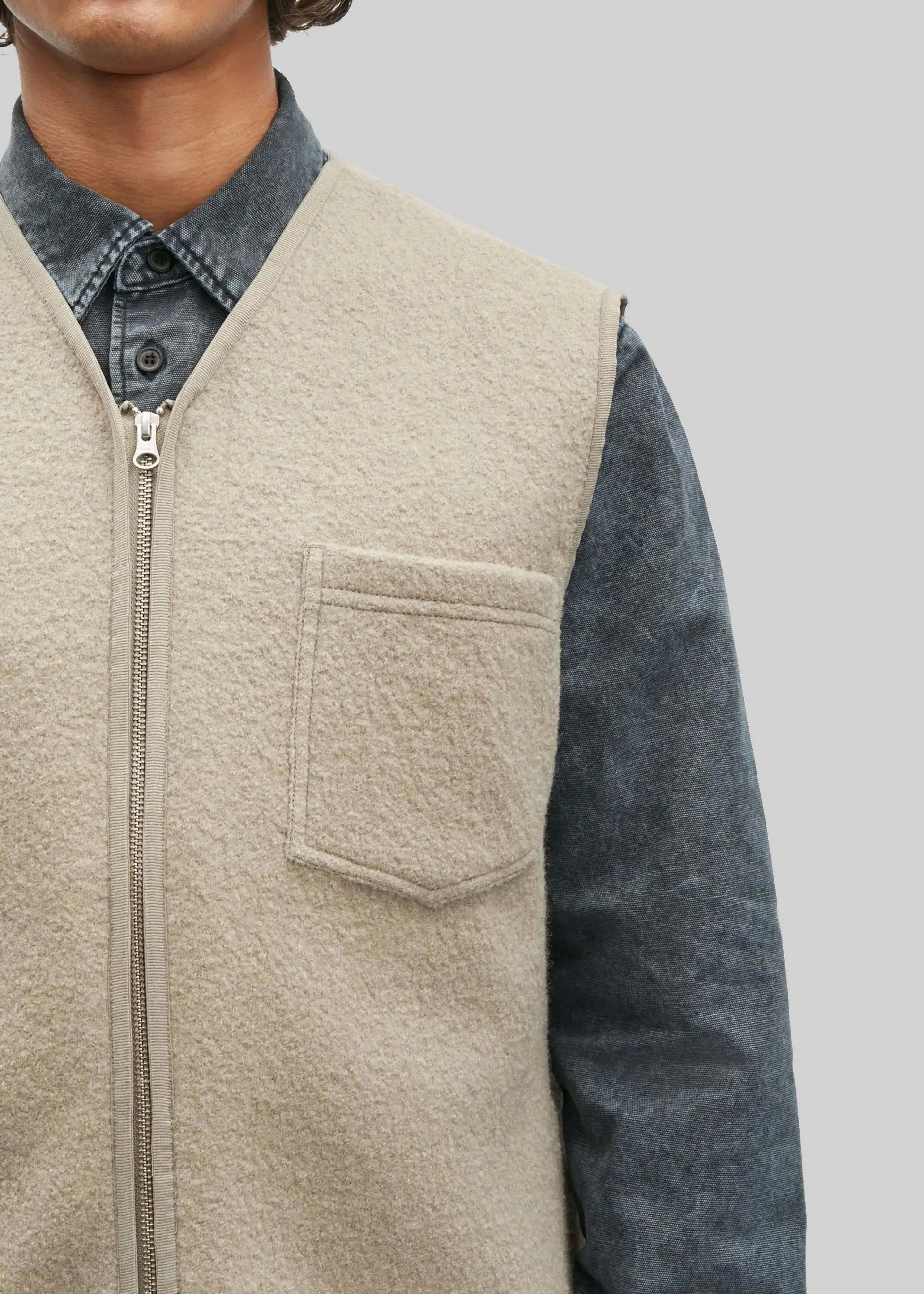 Samsøe Samsøe Sahannes Vest - Seneca Rock sold by Frankie Shop product image thumbnail 2