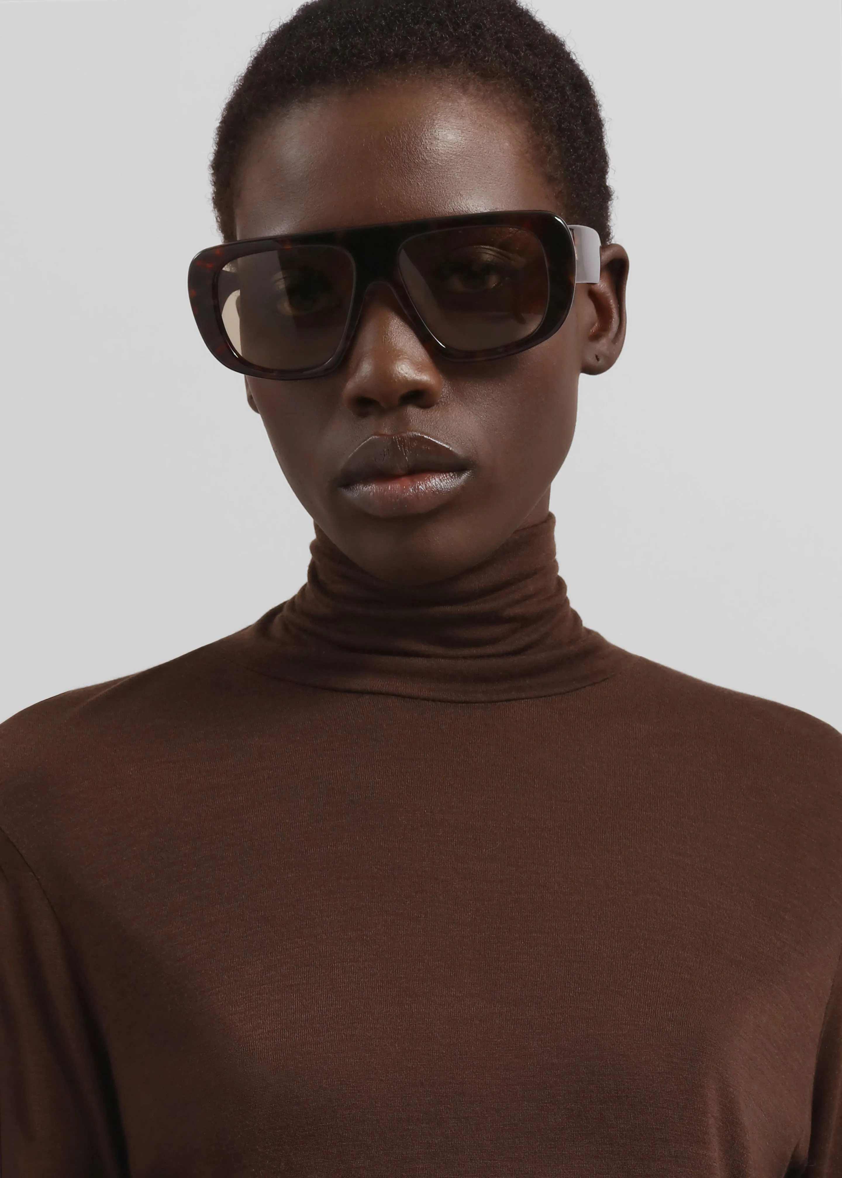 Evren Sheer Turtleneck - Brown sold by Frankie Shop product image thumbnail 2