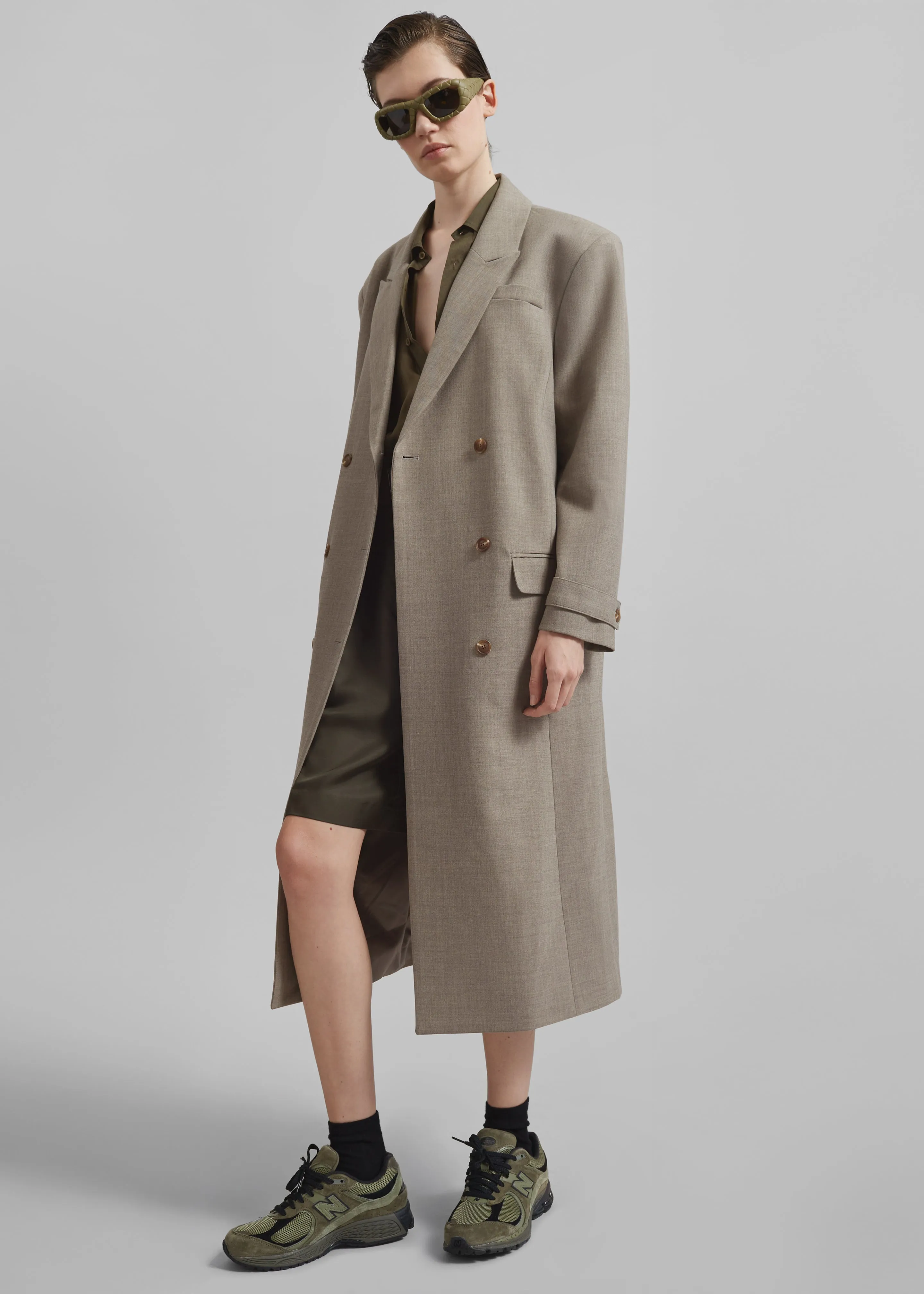 Sonoma Long Coat - Taupe sold by Frankie Shop product image thumbnail 2