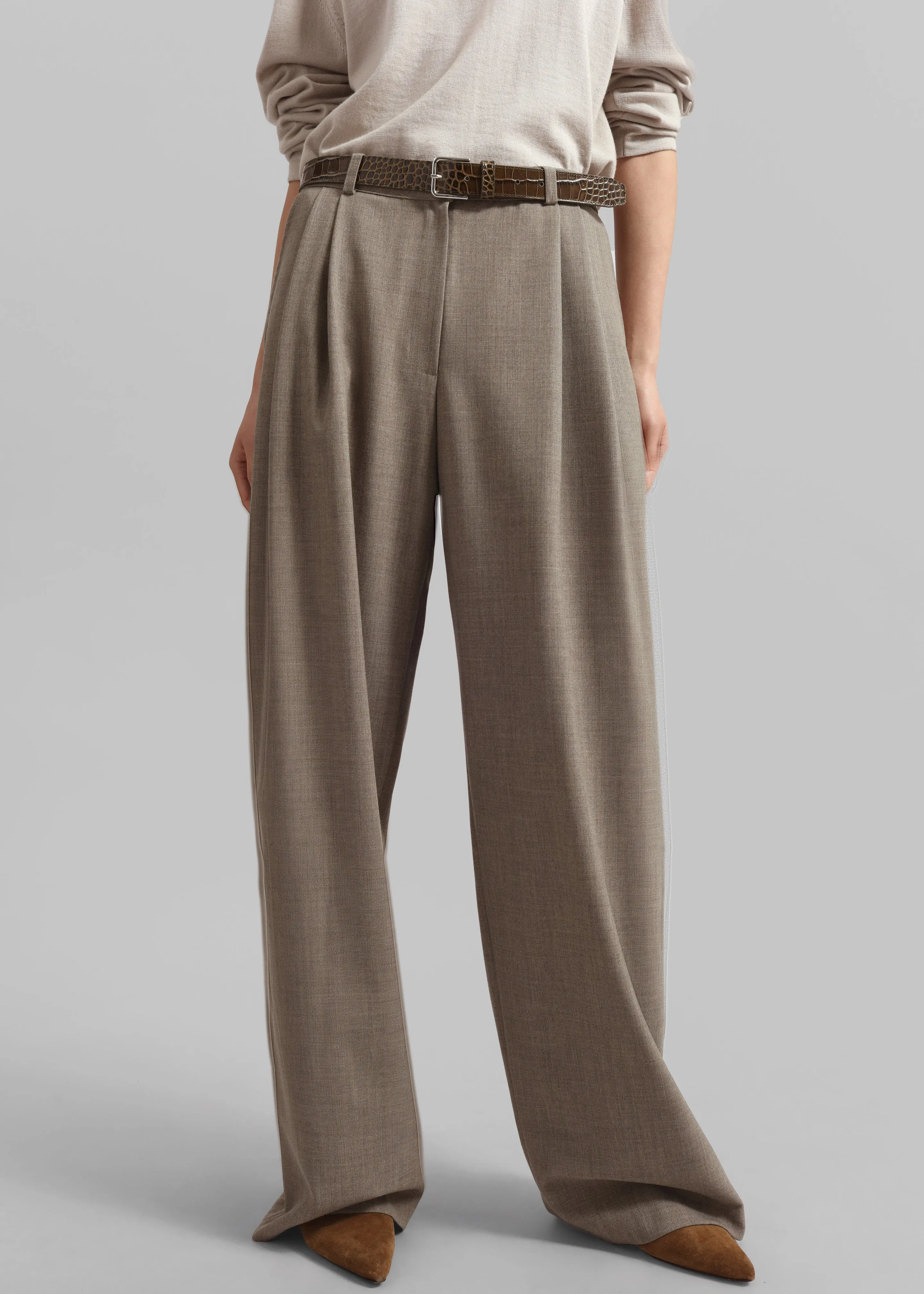 Sonoma Trousers - Taupe sold by Frankie Shop