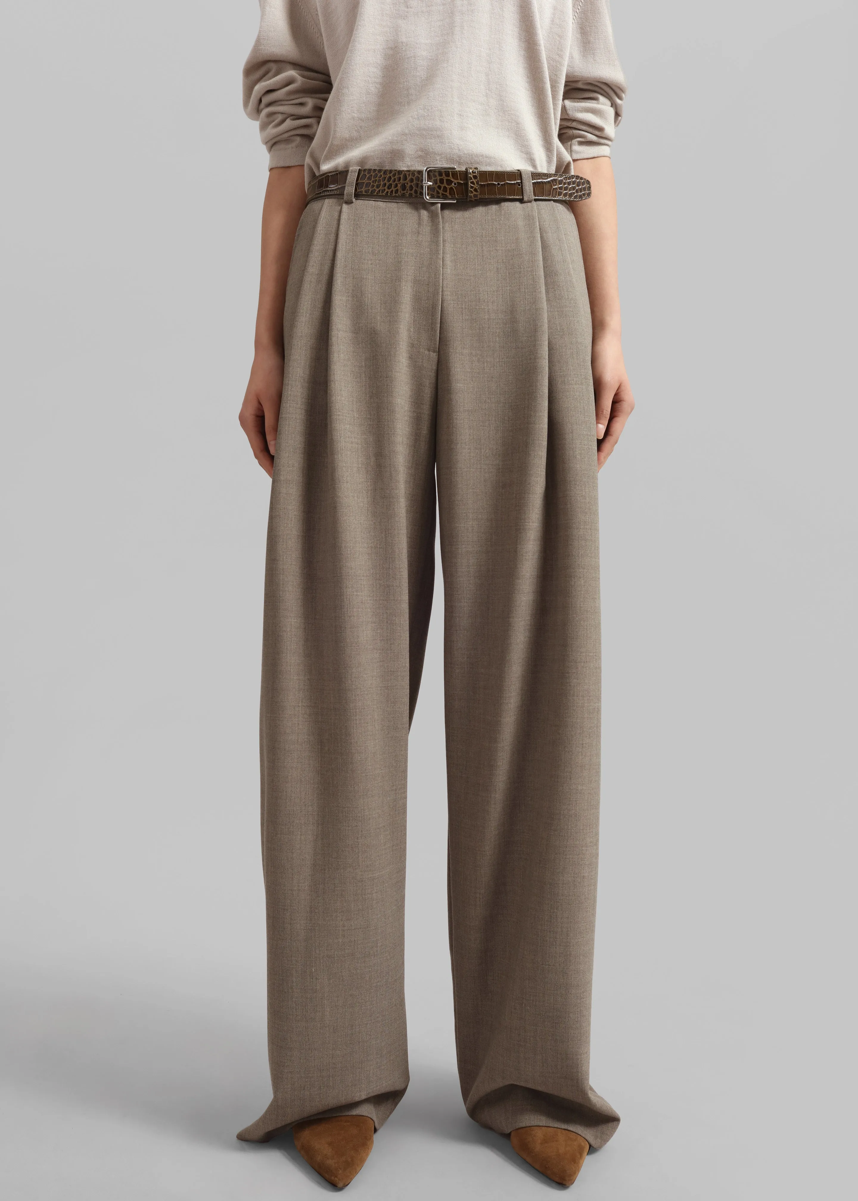 Sonoma Trousers - Taupe sold by Frankie Shop product image thumbnail 5
