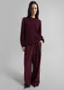 Neva Wide Trousers - Burgundy sold by Frankie Shop
