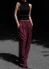 Neva Wide Trousers - Burgundy sold by Frankie Shop