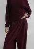 Neva Wide Trousers - Burgundy sold by Frankie Shop