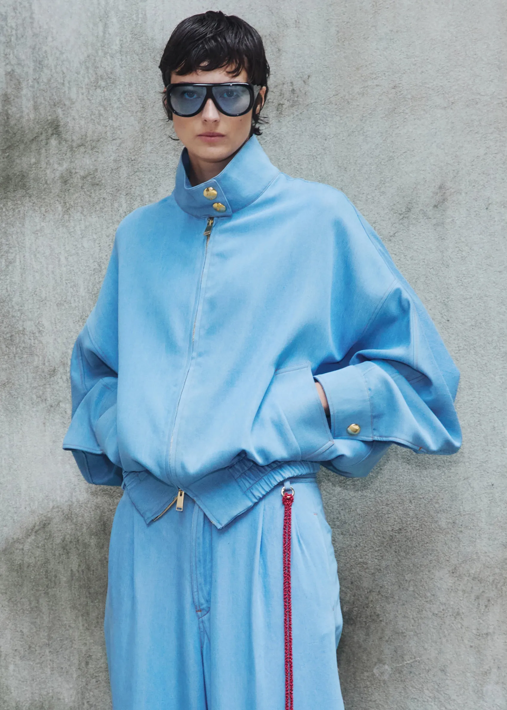 Darkpark Lee Light Bomber - Light Blue sold by Frankie Shop product image thumbnail 2