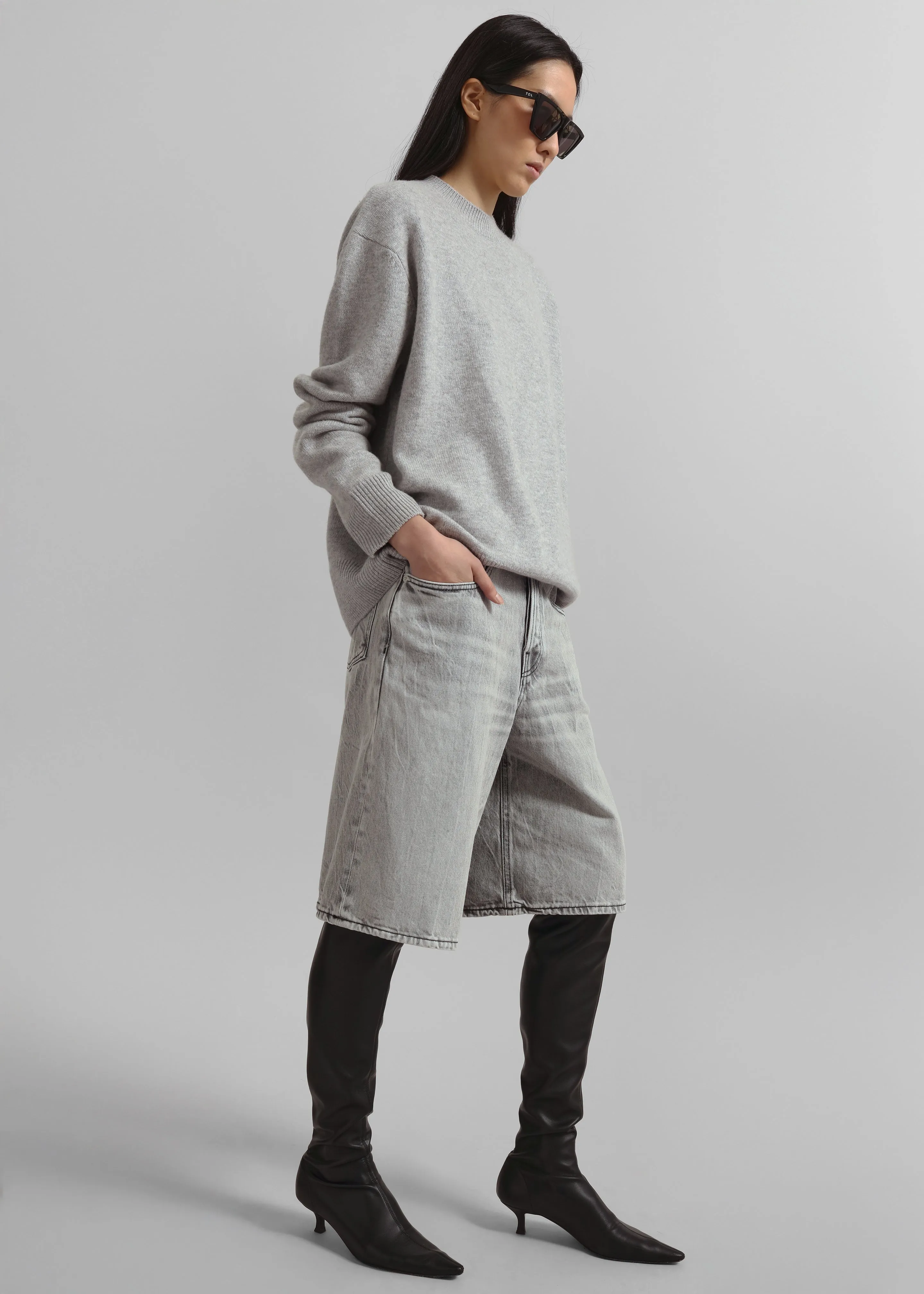 Haikure Becky Shorts - Fog Grey sold by Frankie Shop product image thumbnail 2