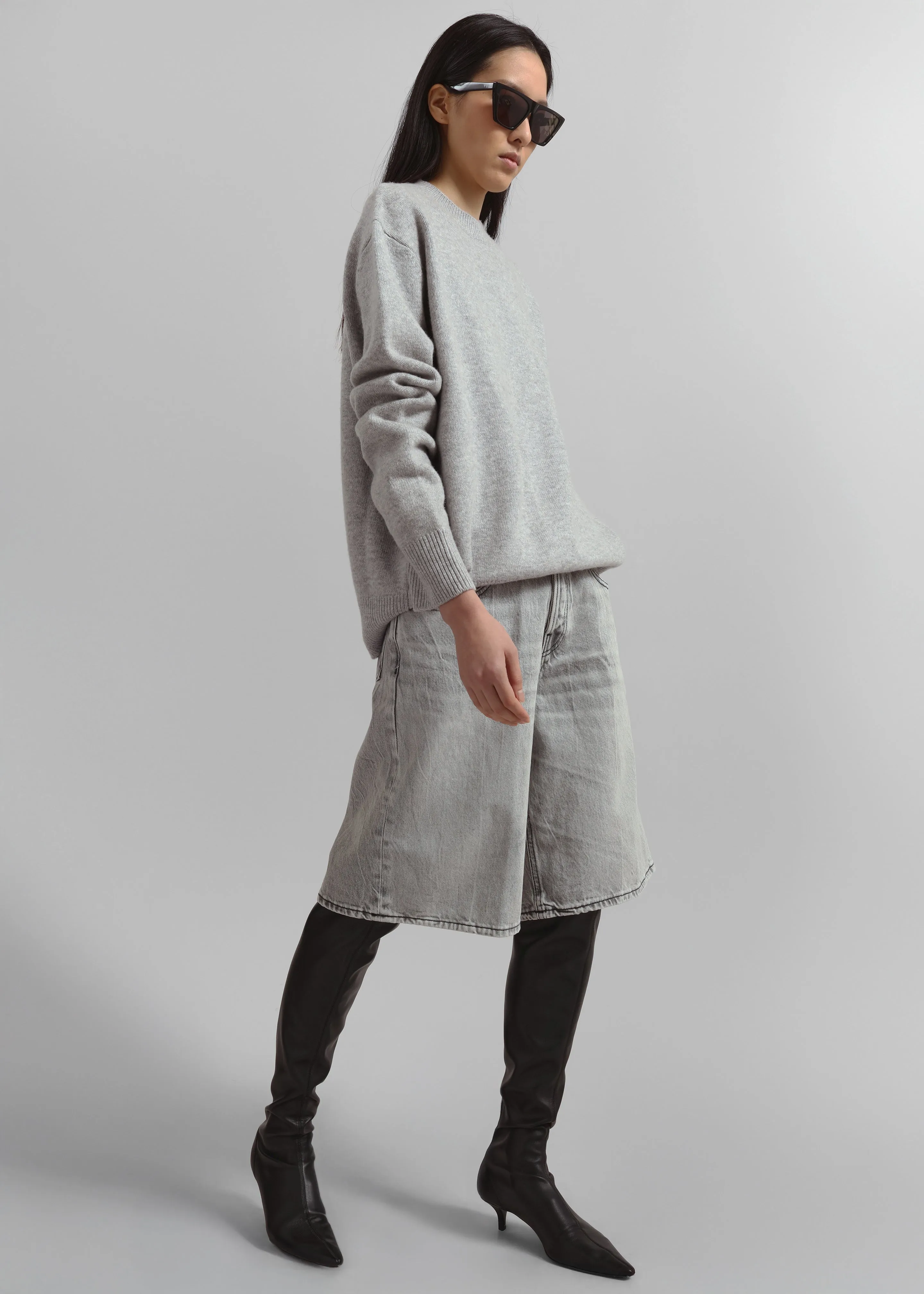 Haikure Becky Shorts - Fog Grey sold by Frankie Shop product image thumbnail 4