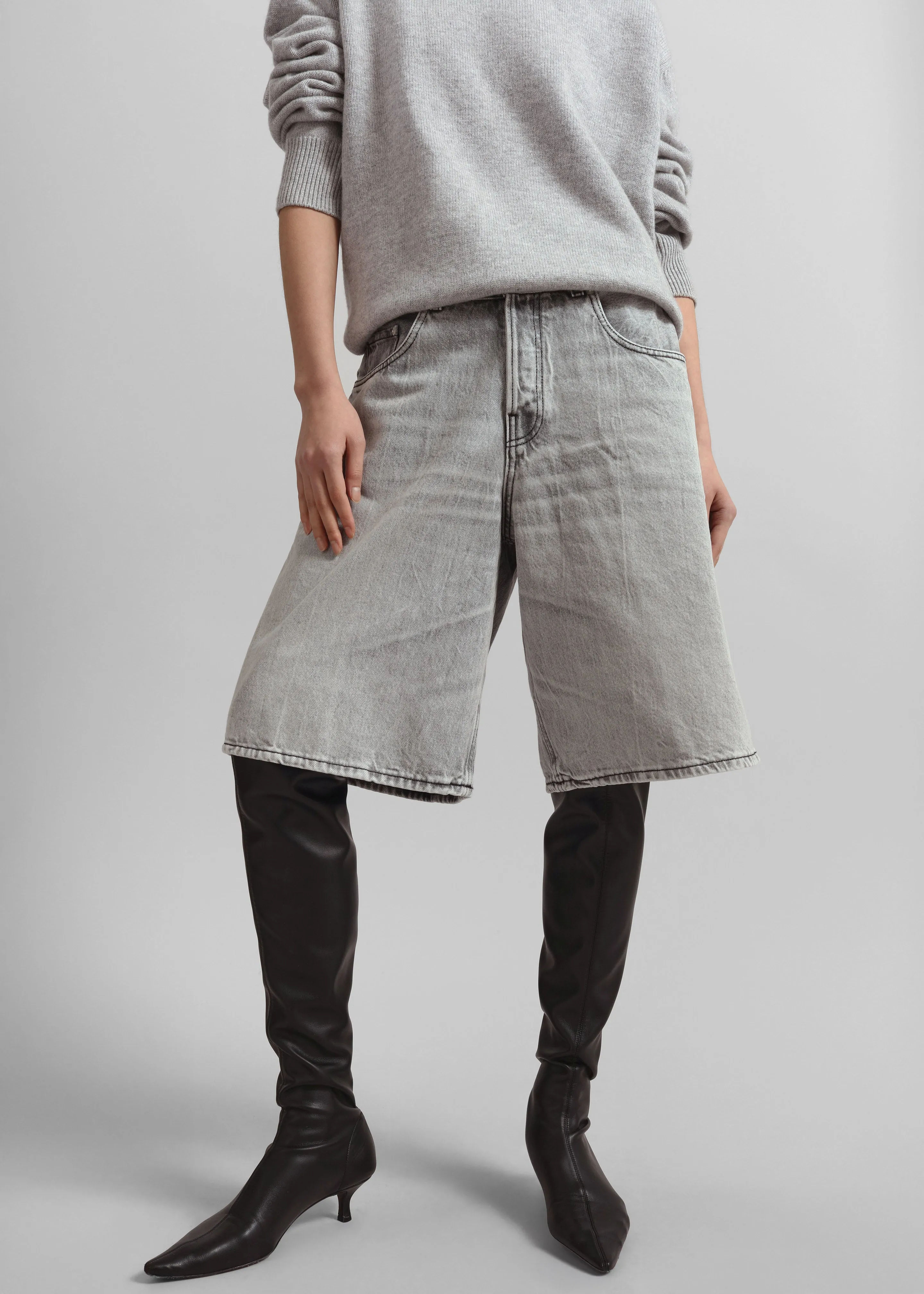 Haikure Becky Shorts - Fog Grey sold by Frankie Shop