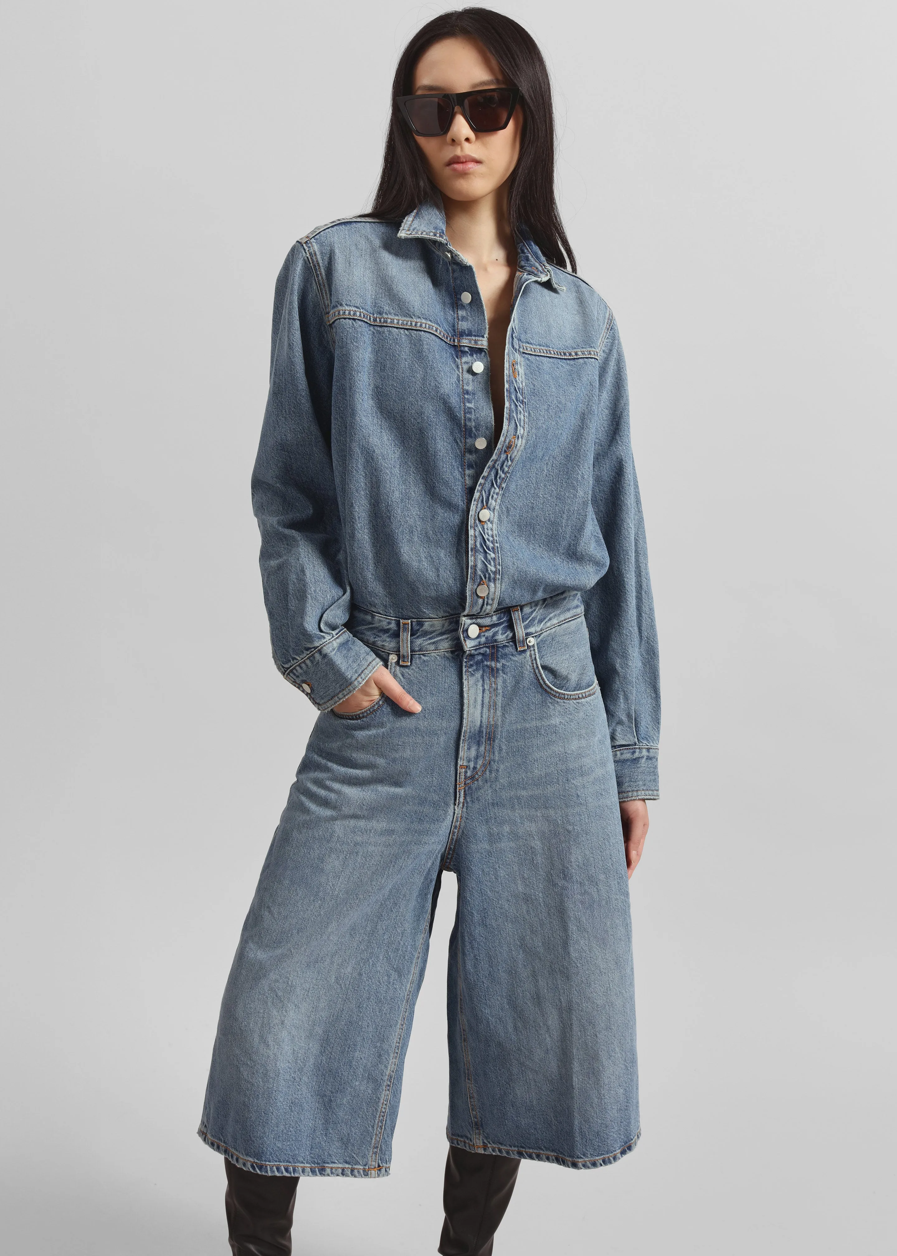 Haikure Tonya Jumpsuit - Mediterranean Blue sold by Frankie Shop product image thumbnail 2